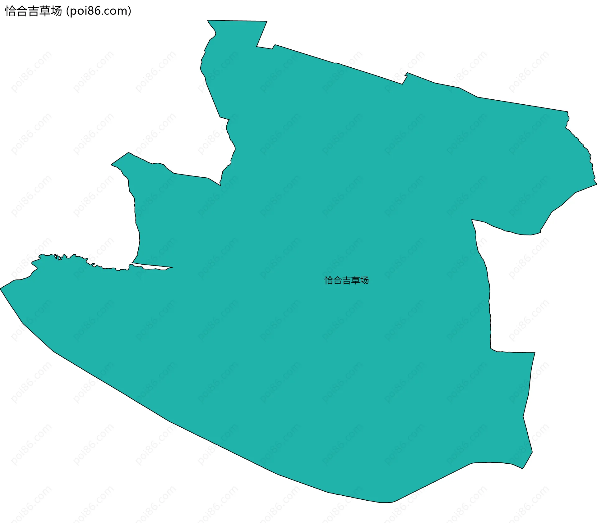 恰合吉草场边界地图