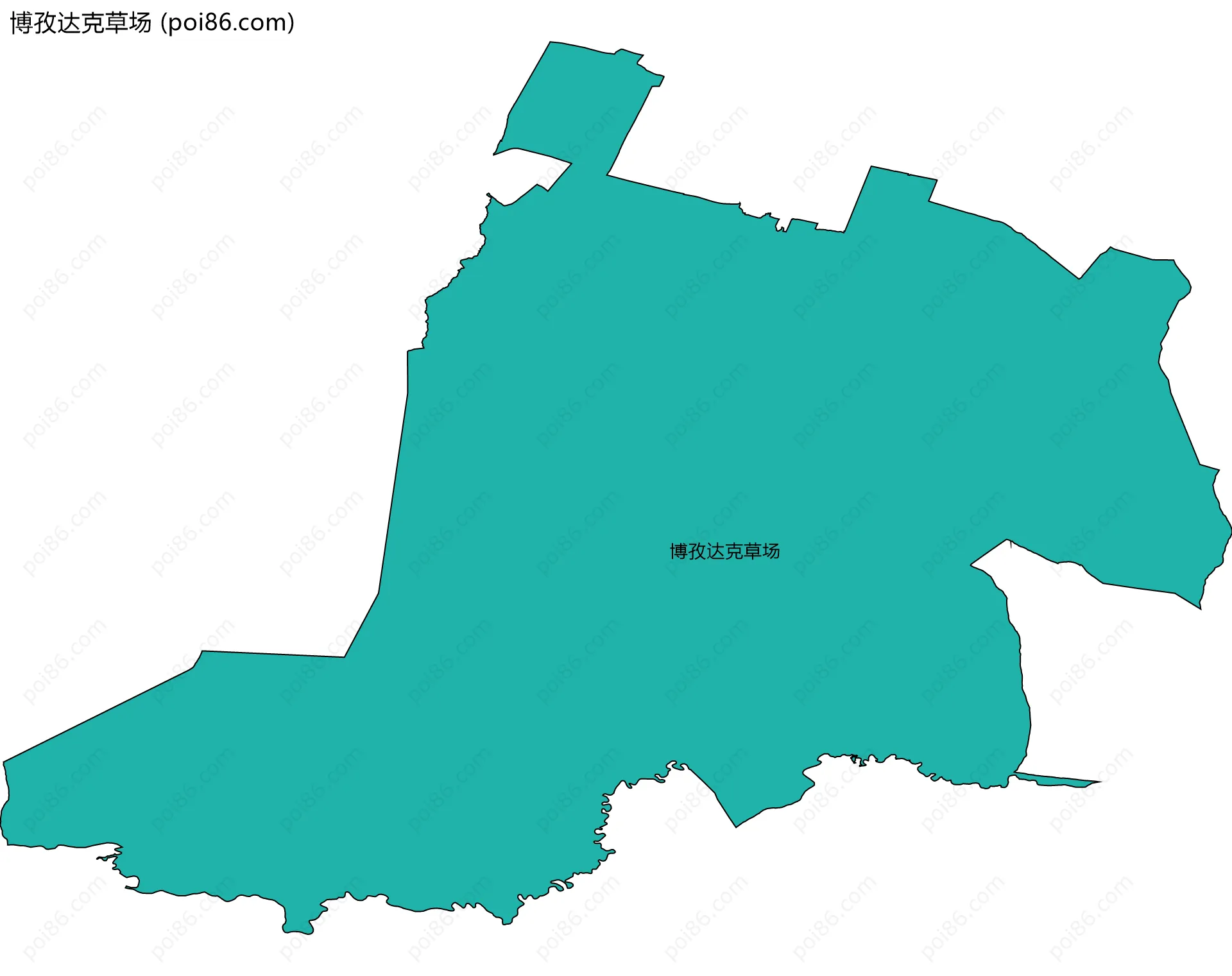 博孜达克草场边界地图
