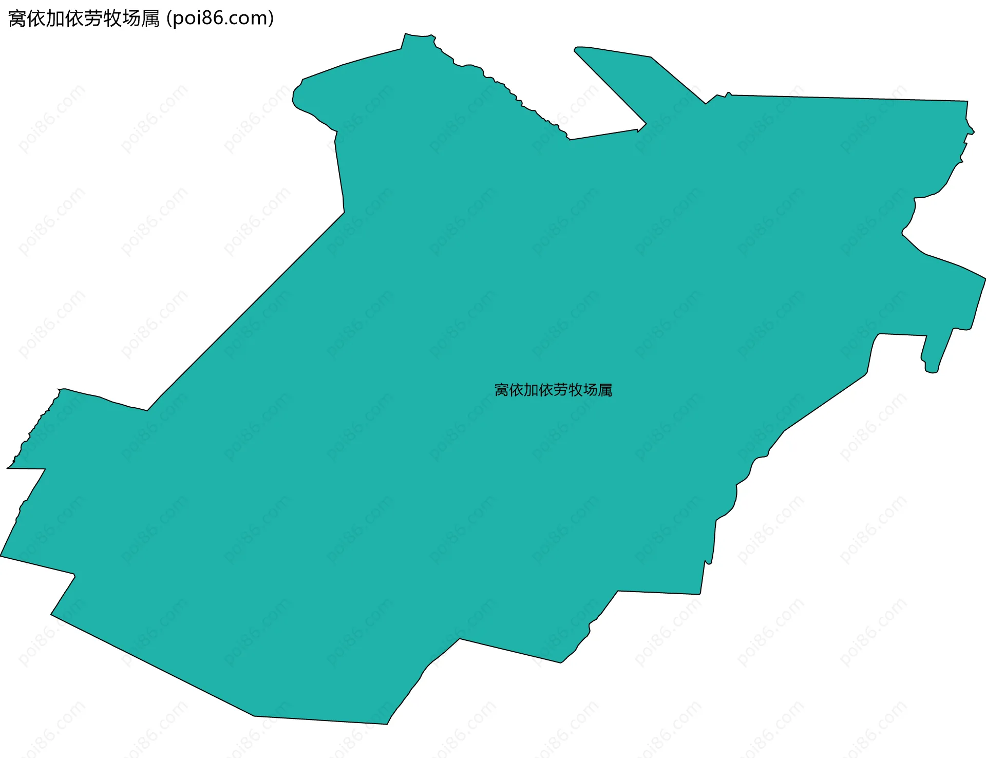 窝依加依劳牧场属边界地图