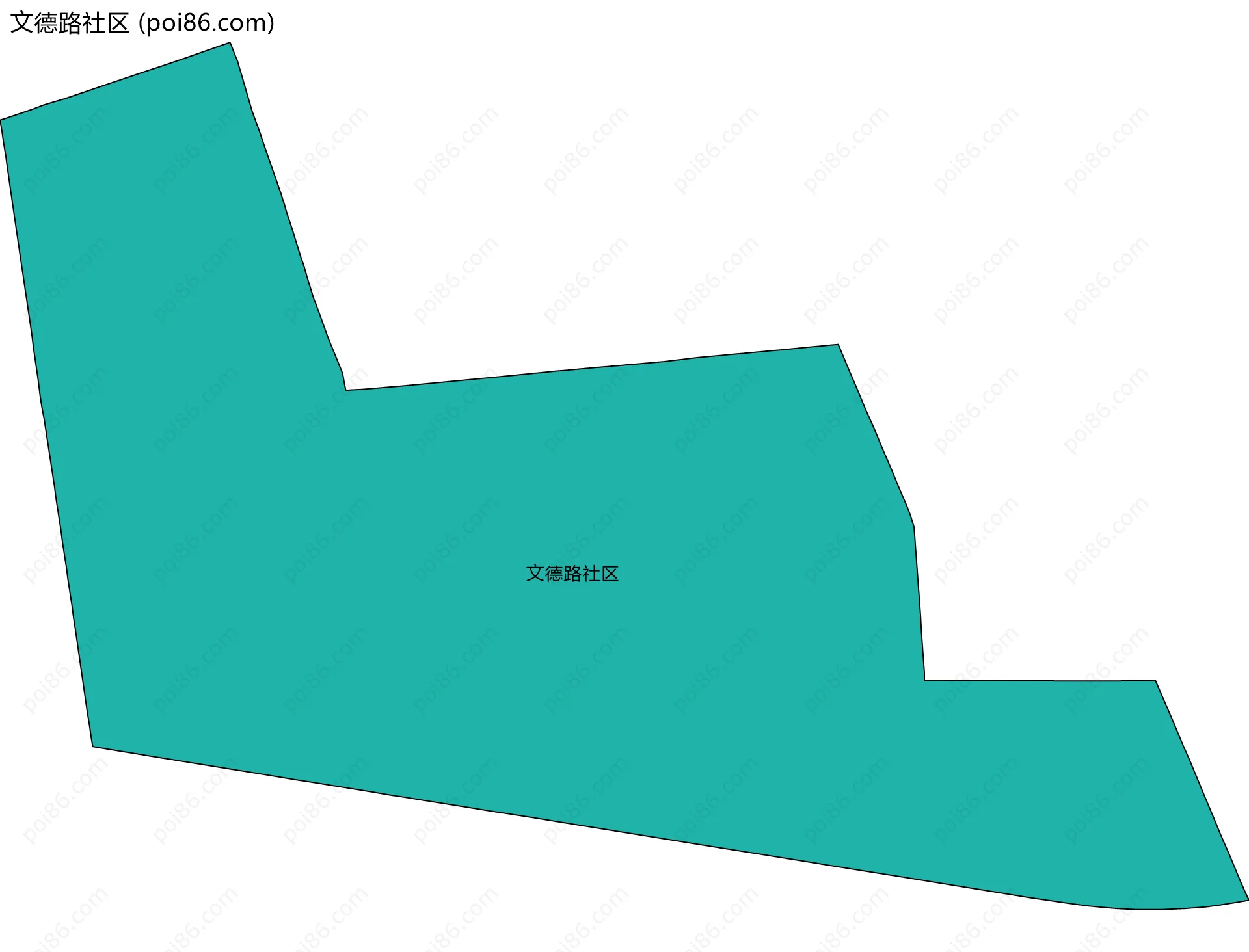 文德路社区边界地图