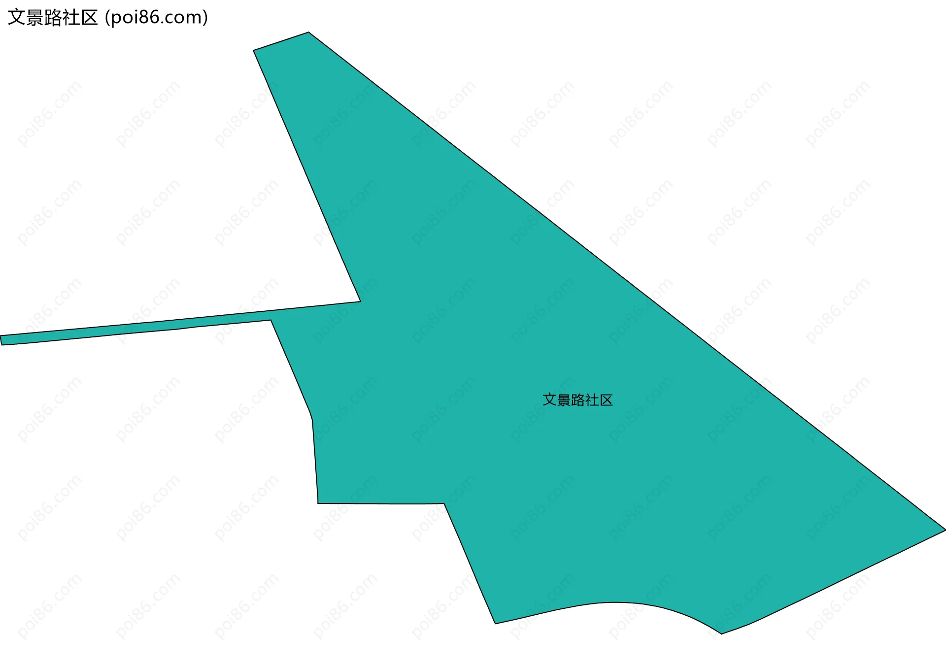 文景路社区边界地图