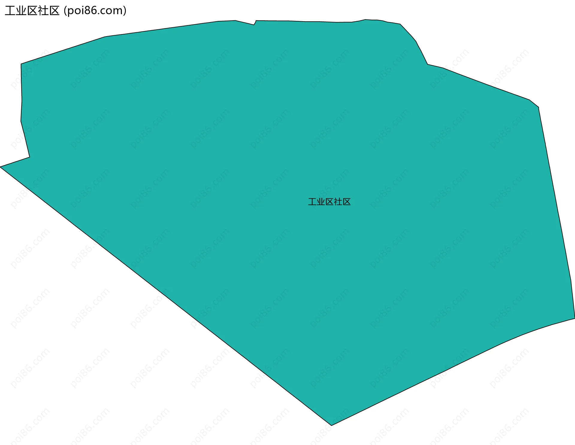 工业区社区边界地图