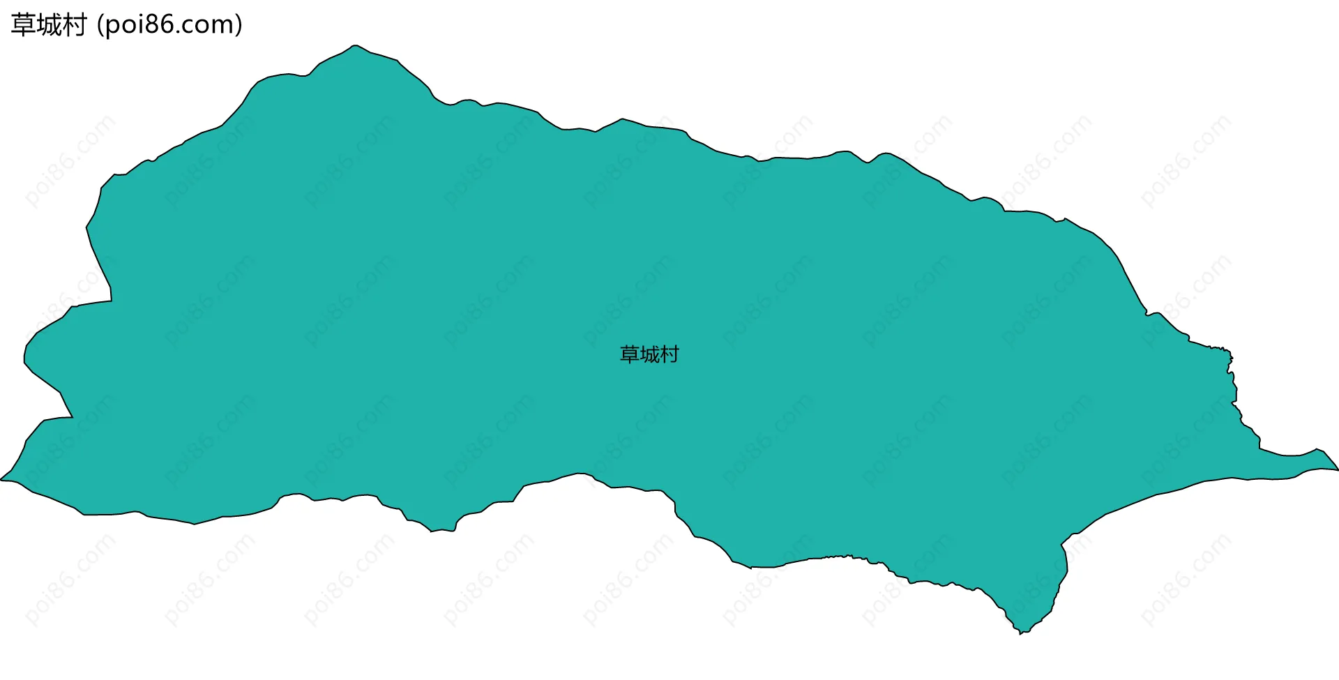 草城村边界地图