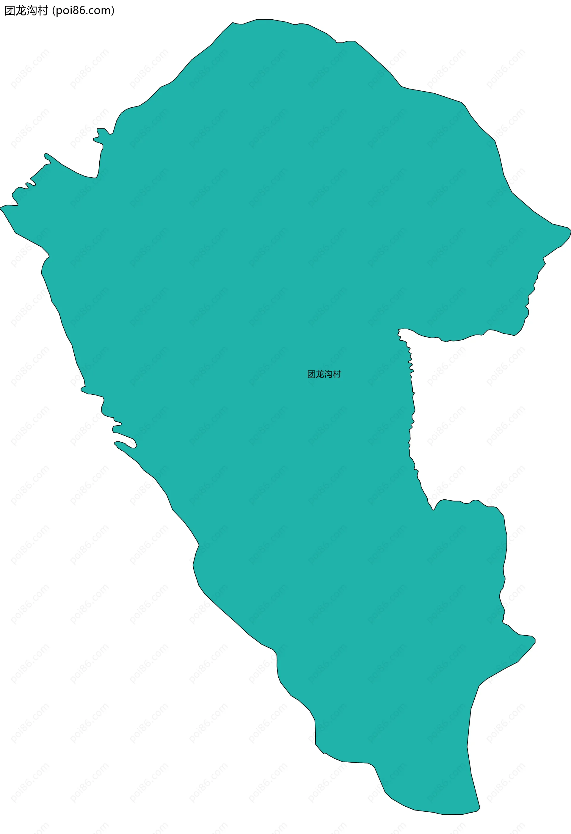 团龙沟村边界地图