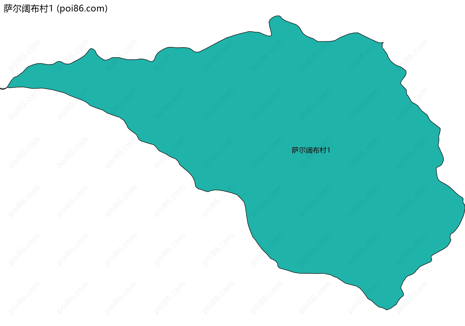 萨尔阔布村1边界地图