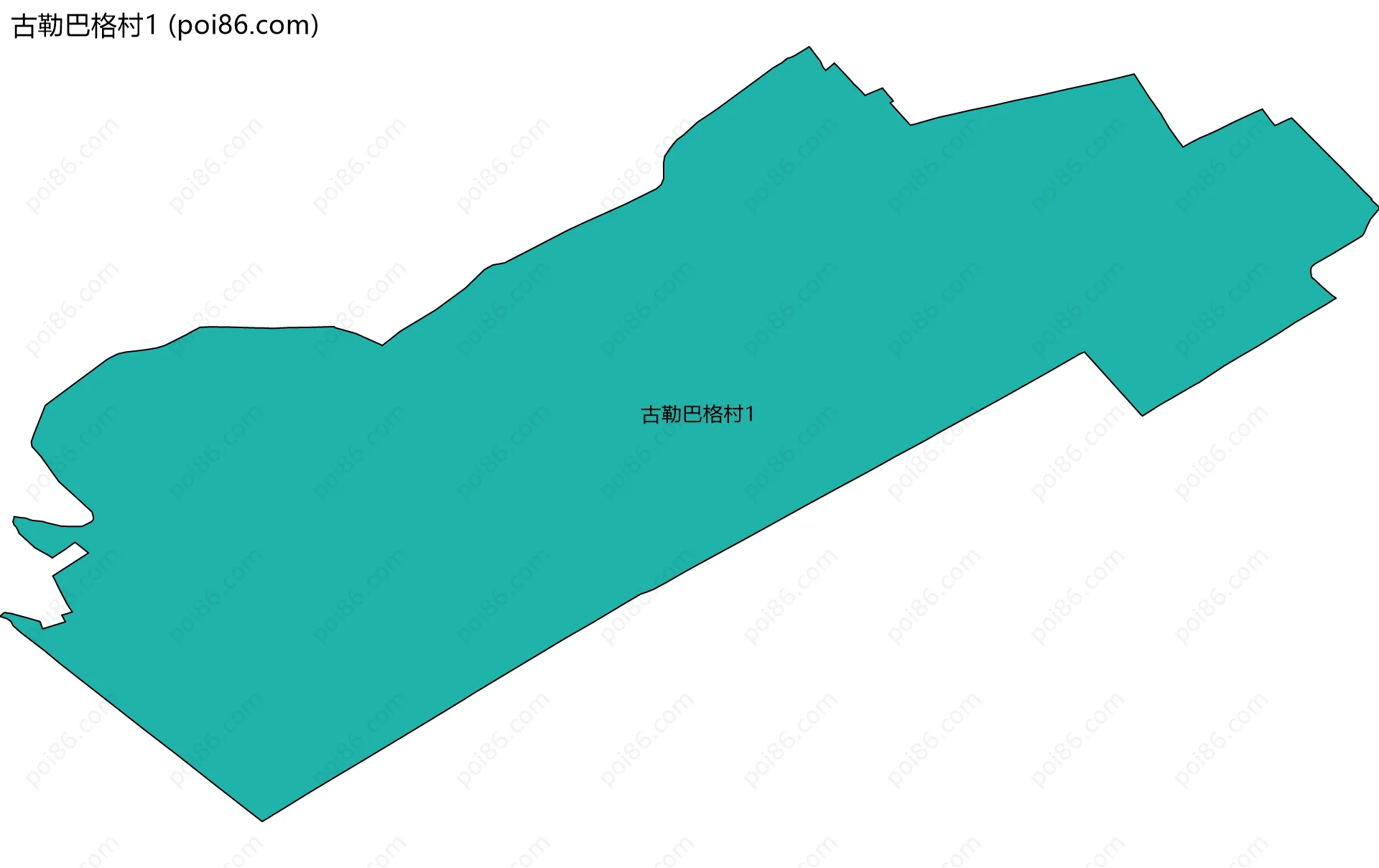 古勒巴格村1边界地图
