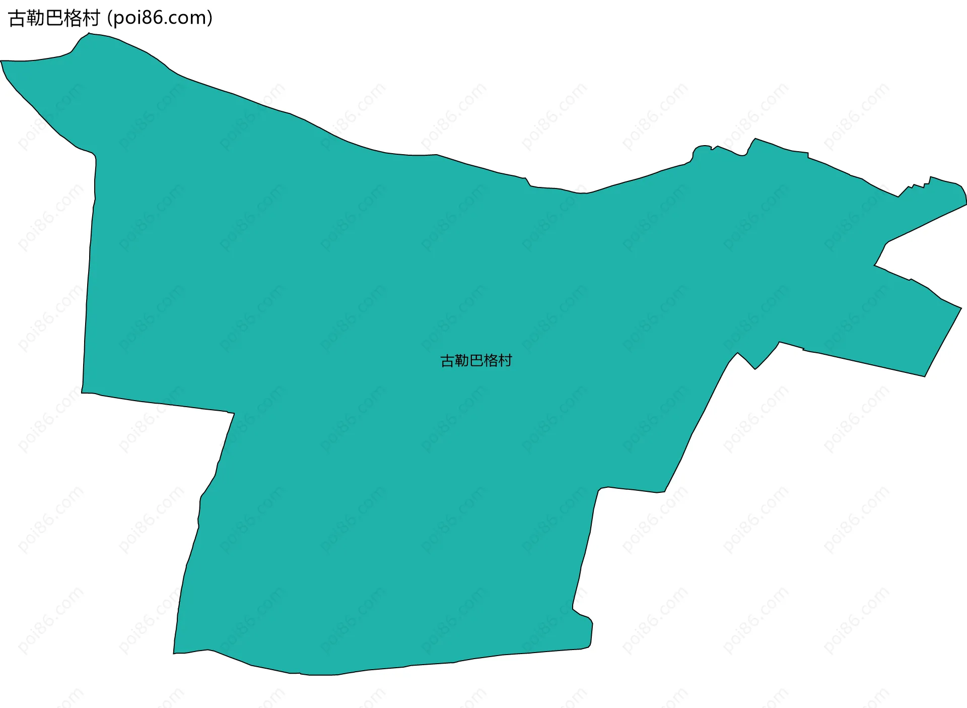 古勒巴格村边界地图