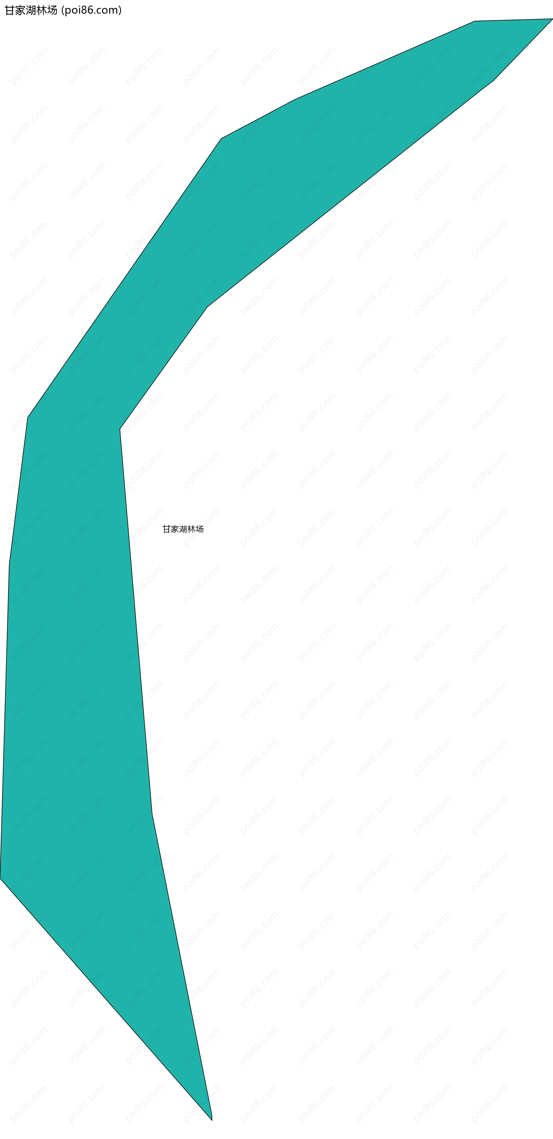 甘家湖林场边界地图