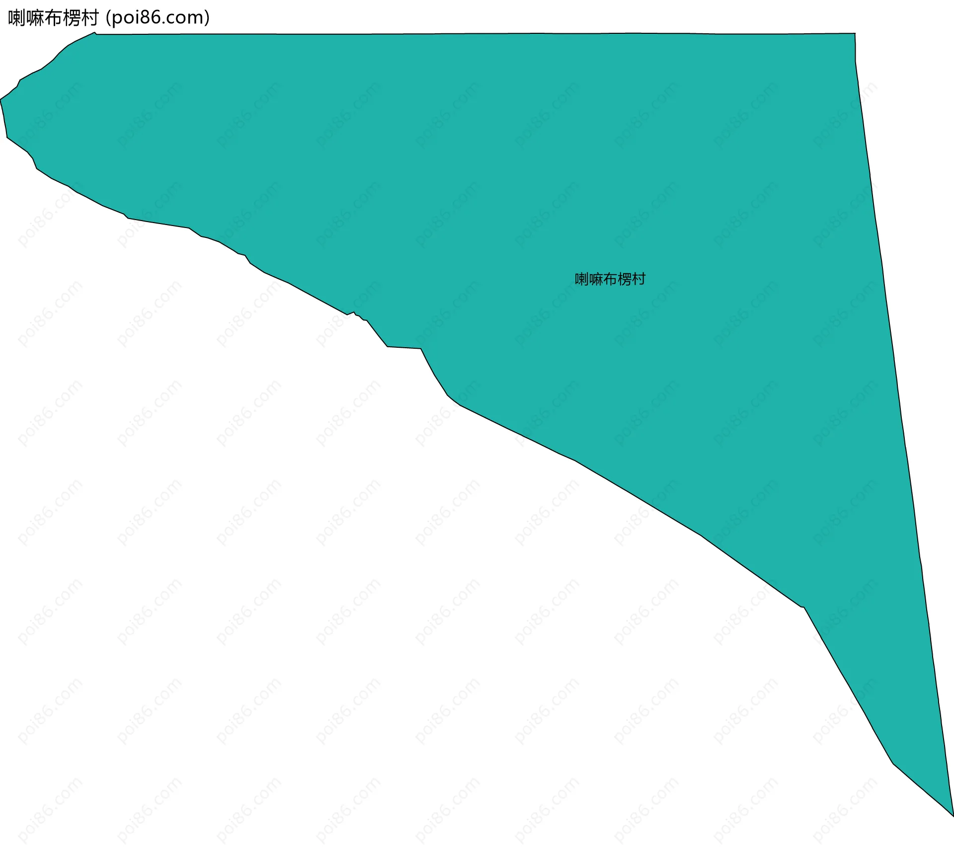 喇嘛布楞村边界地图