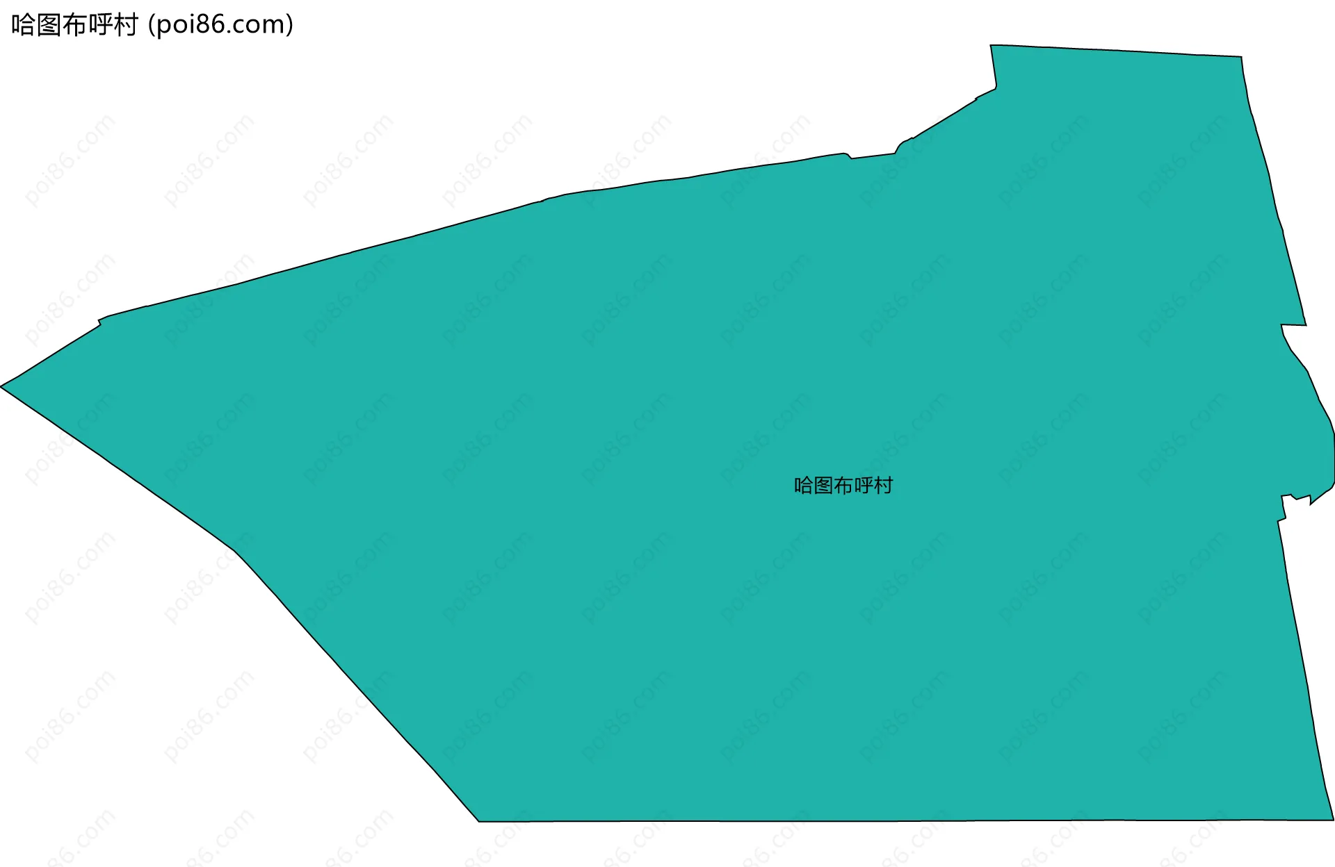 哈图布呼村边界地图