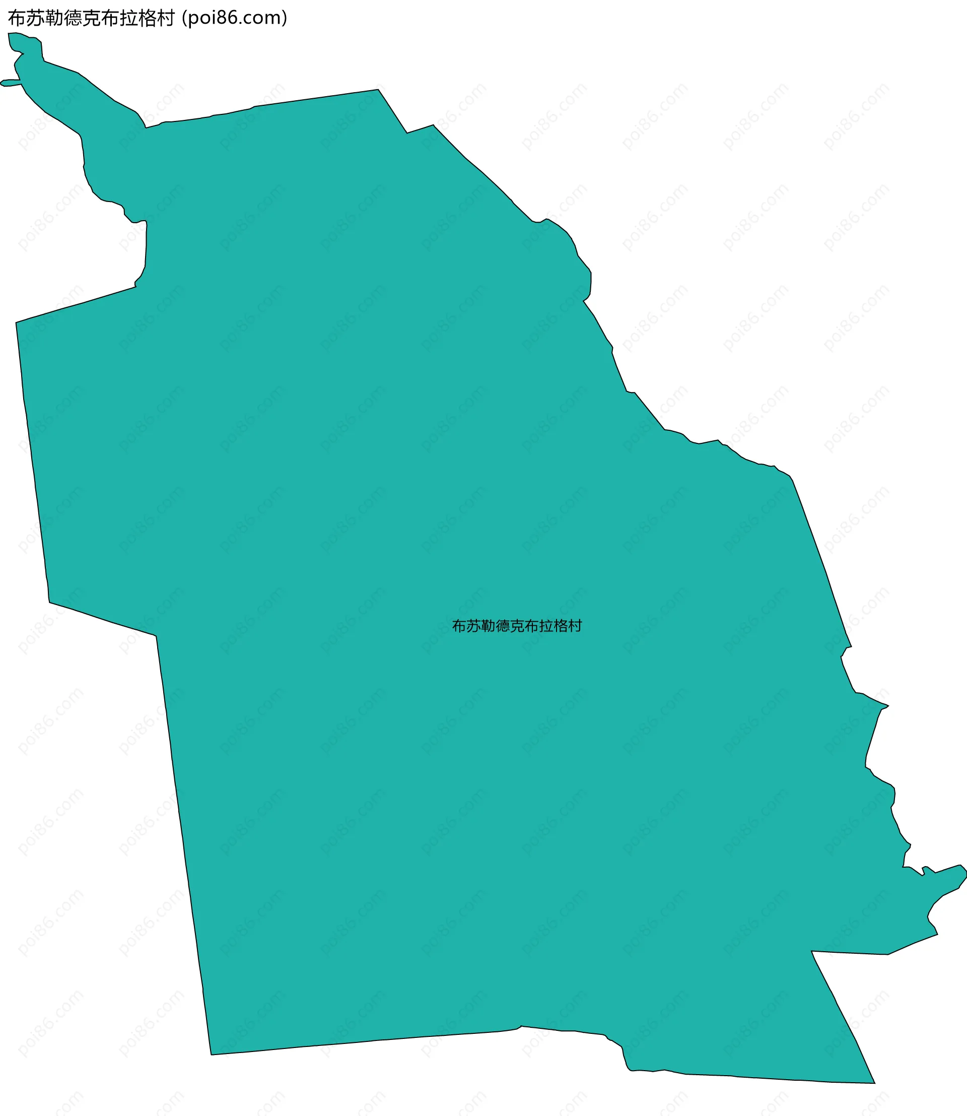布苏勒德克布拉格村边界地图