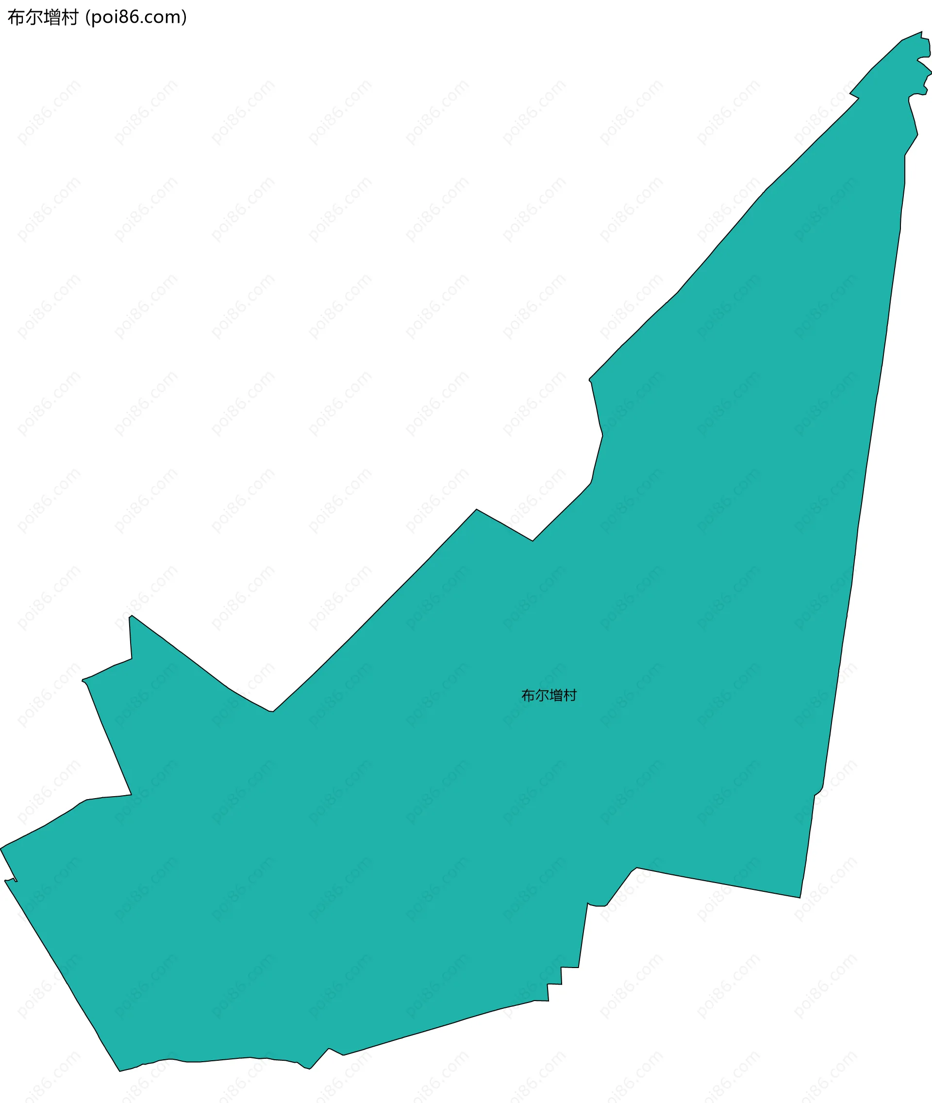 布尔增村边界地图