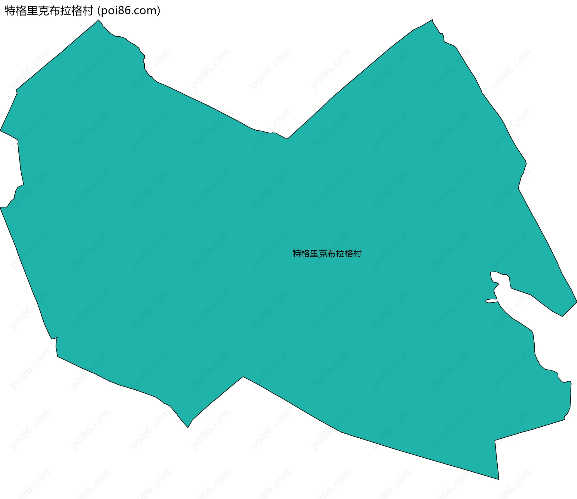 特格里克布拉格村边界地图