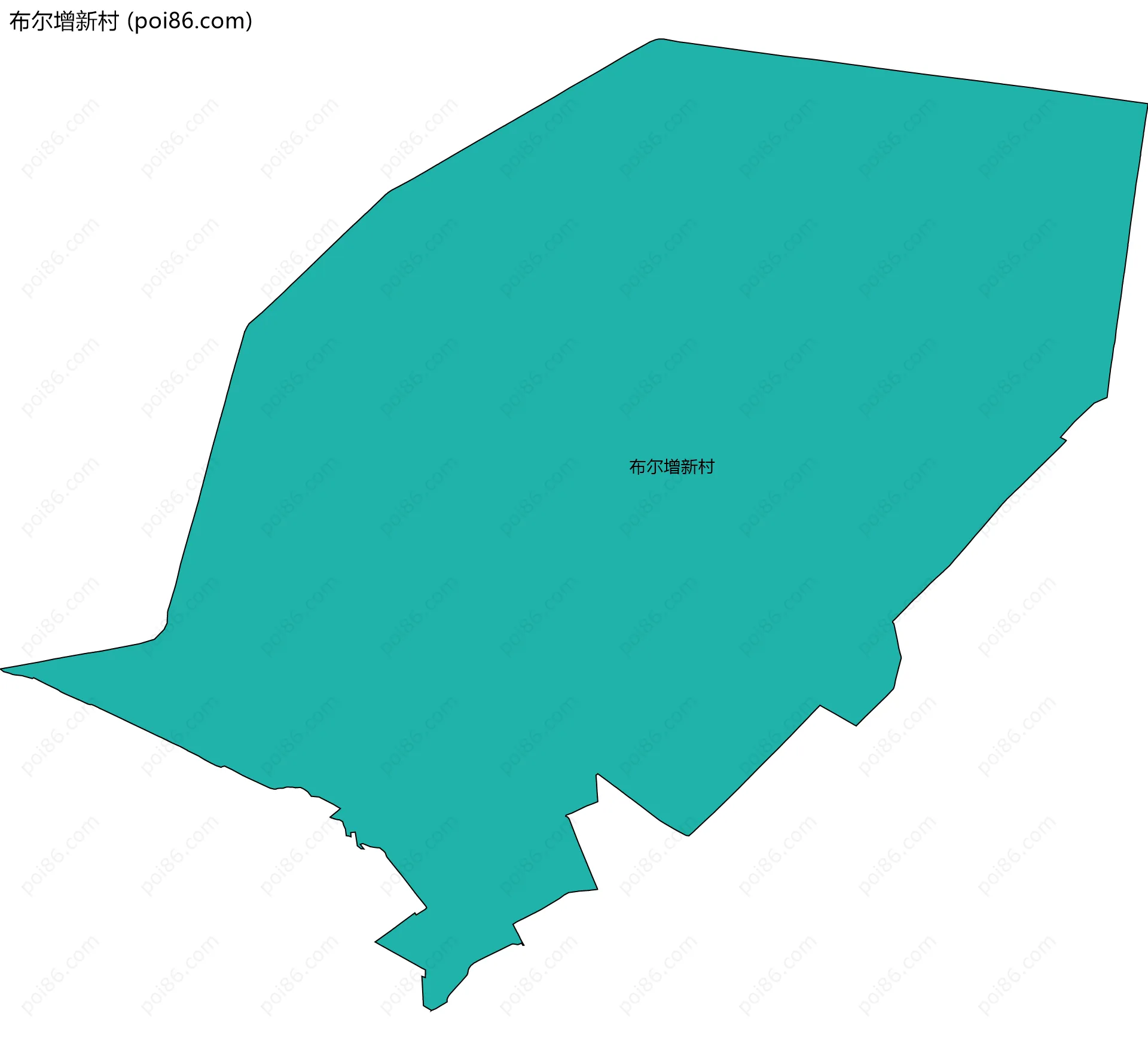 布尔增新村边界地图