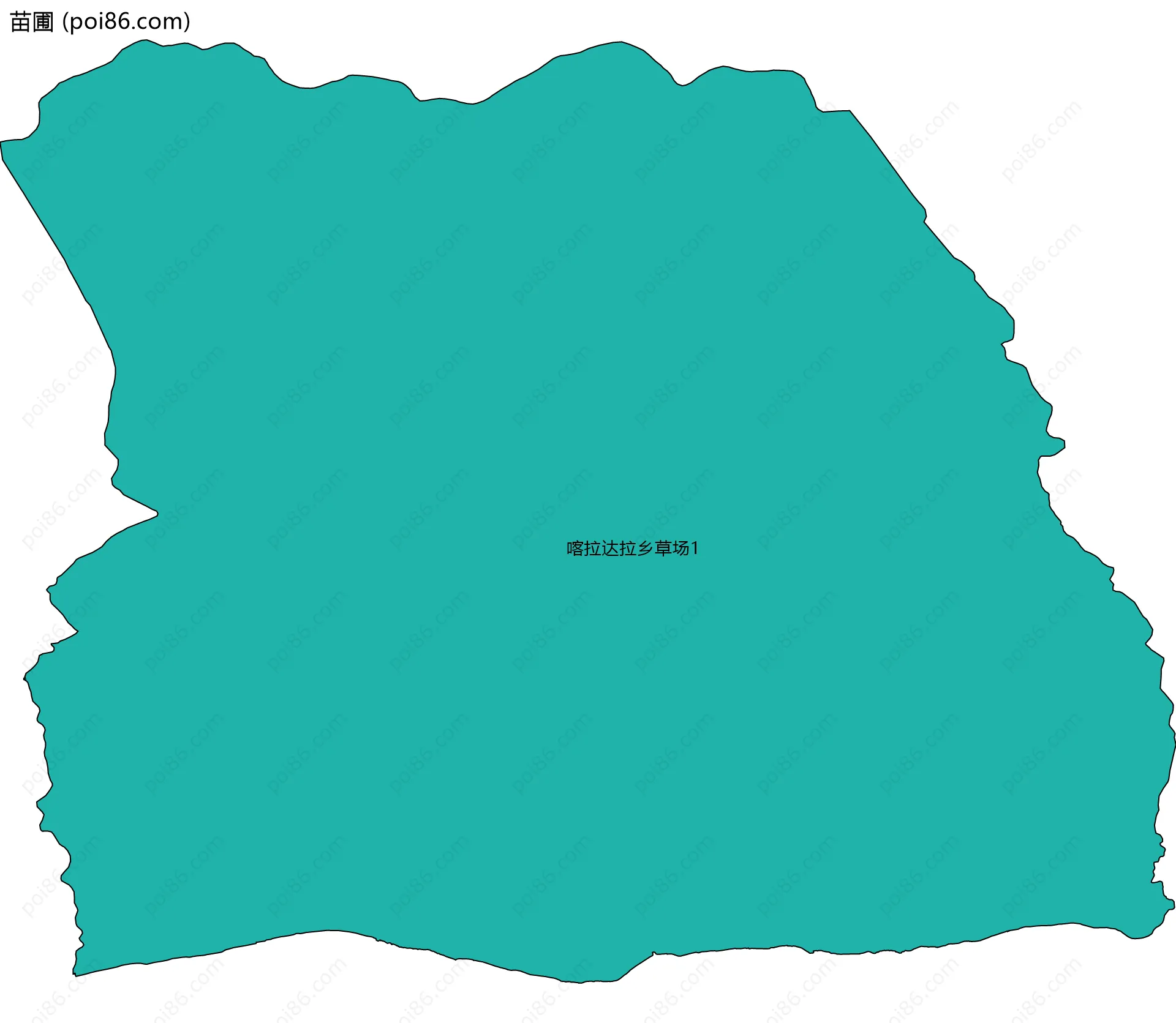 苗圃边界地图(五级行政区划)
