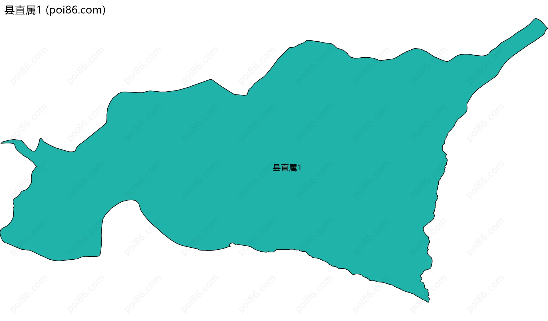 县直属1边界地图
