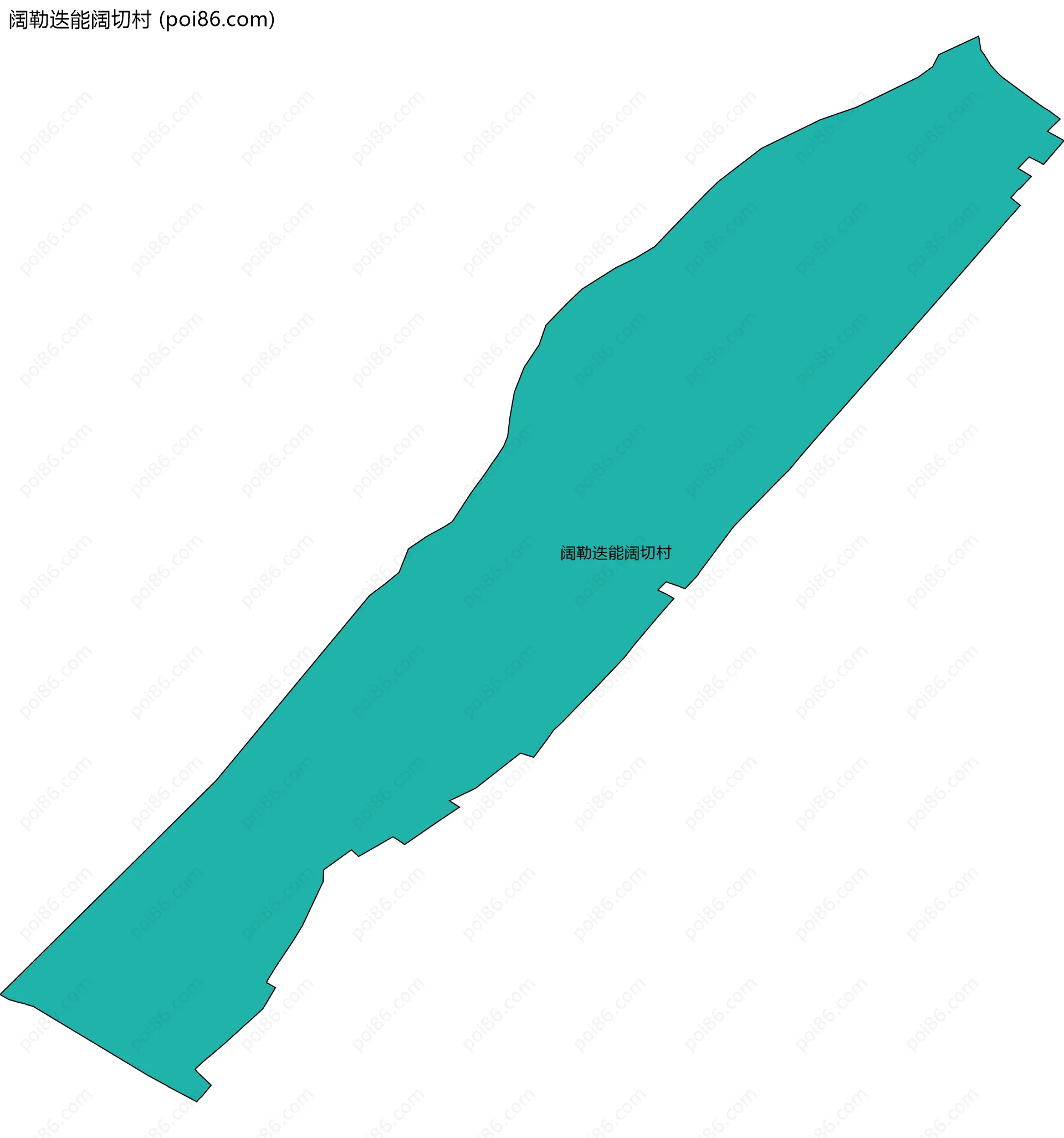 阔勒迭能阔切村边界地图