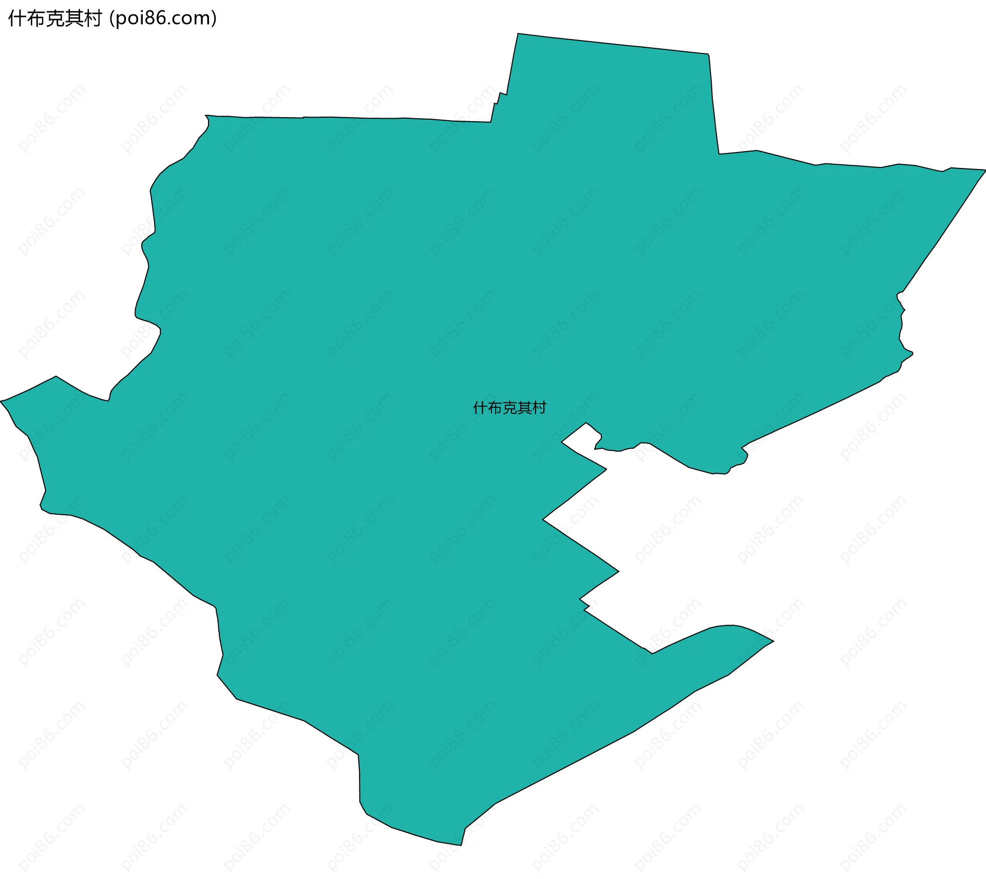 什布克其村边界地图