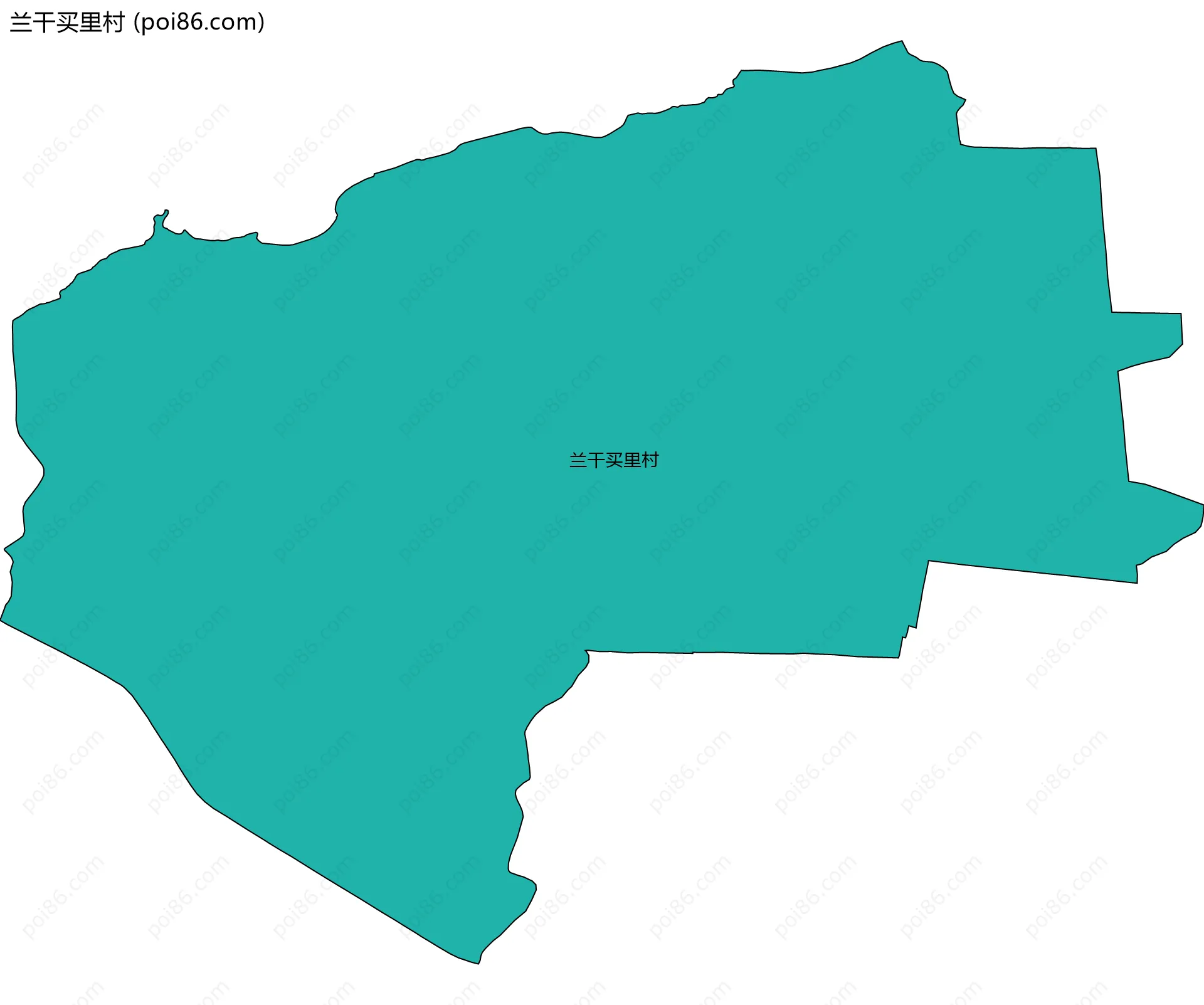 兰干买里村边界地图