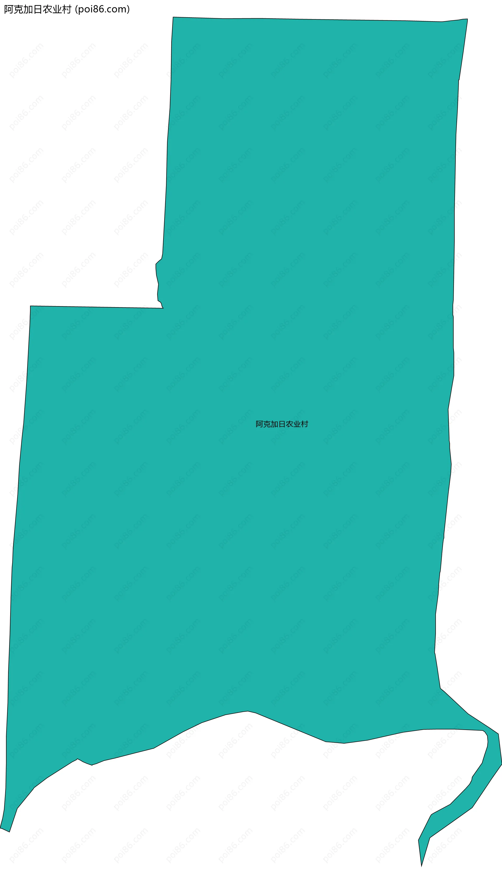 阿克加日农业村边界地图