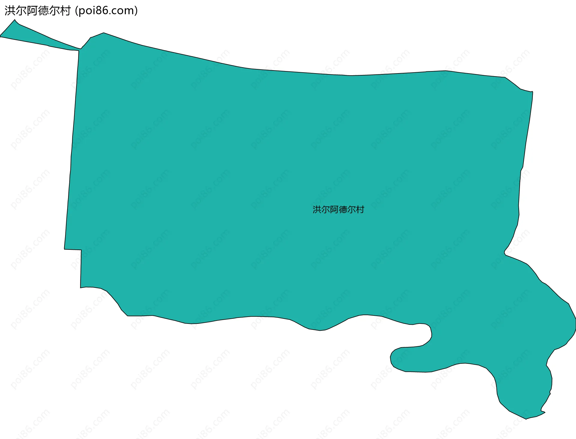 洪尔阿德尔村边界地图