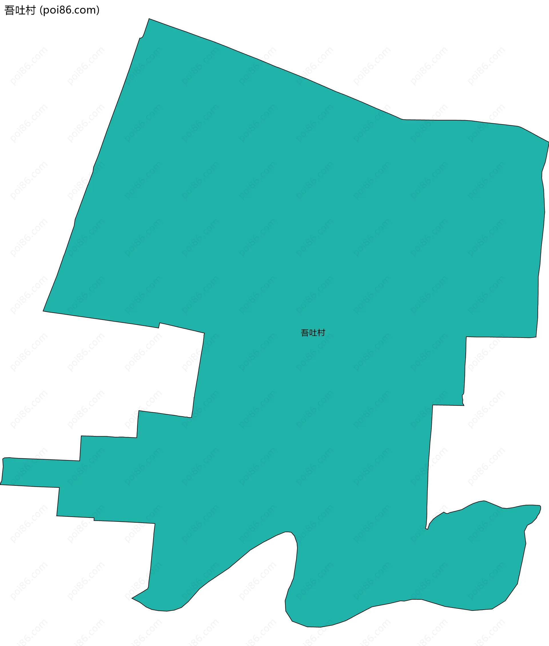吾吐村边界地图