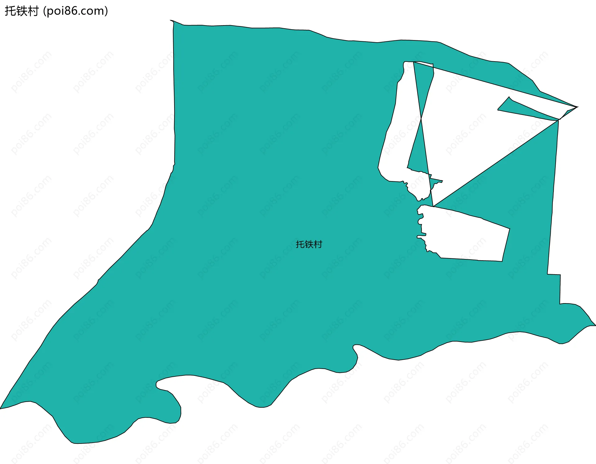 托铁村边界地图