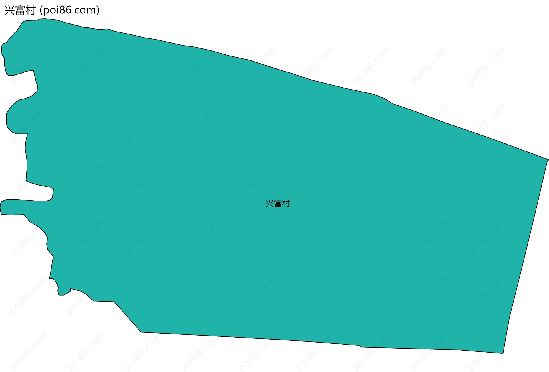 兴富村边界地图