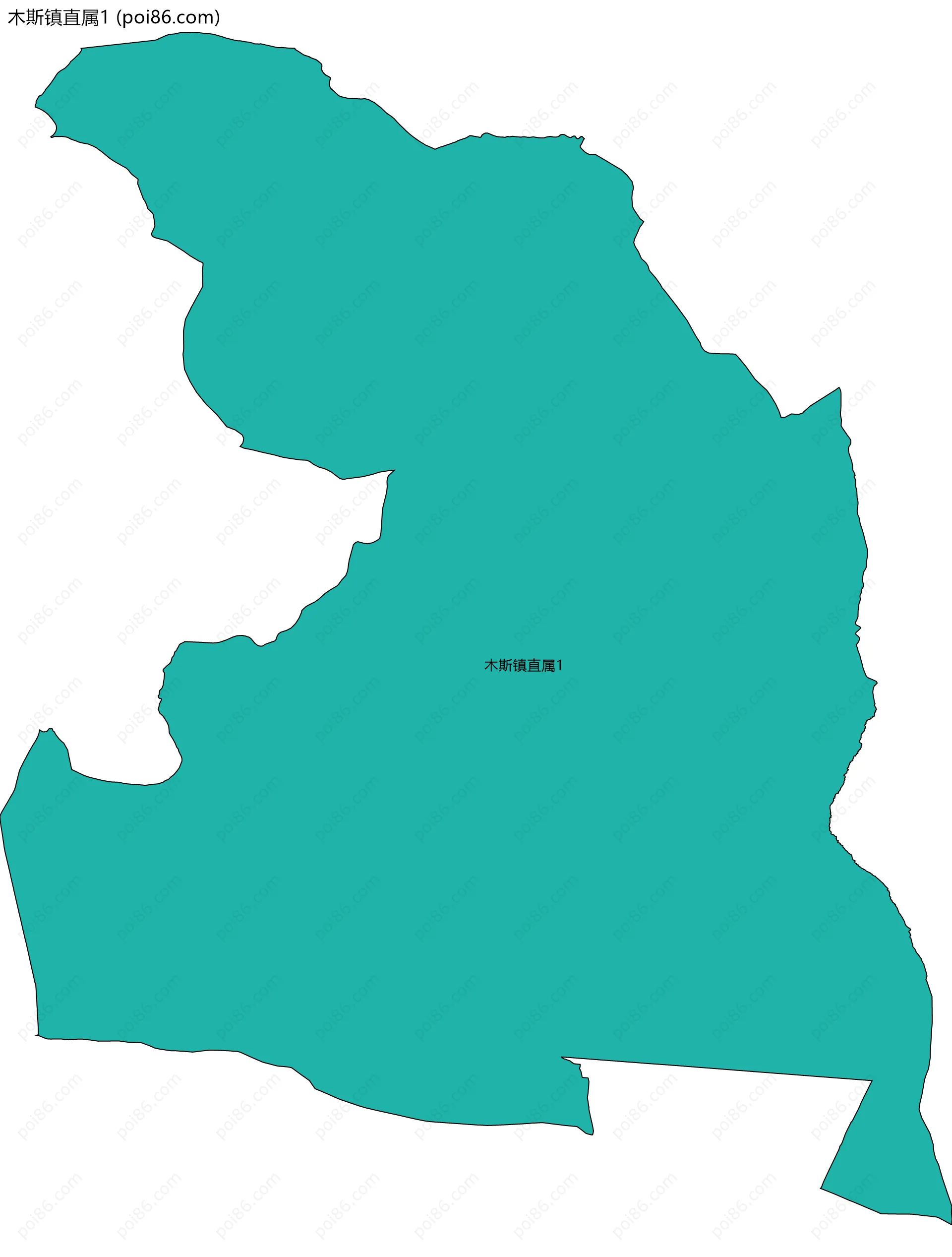 木斯镇直属1边界地图
