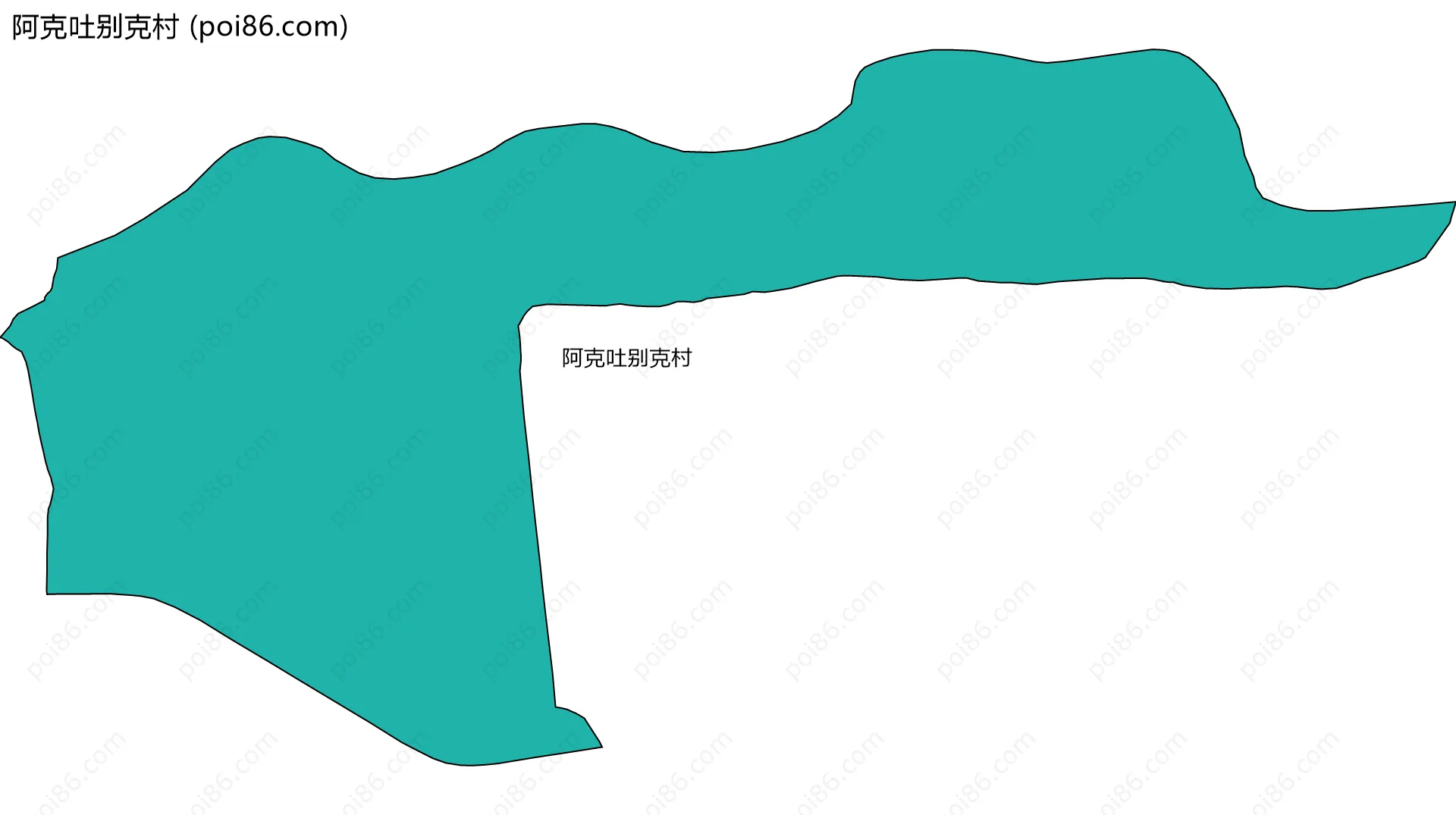 阿克吐别克村边界地图