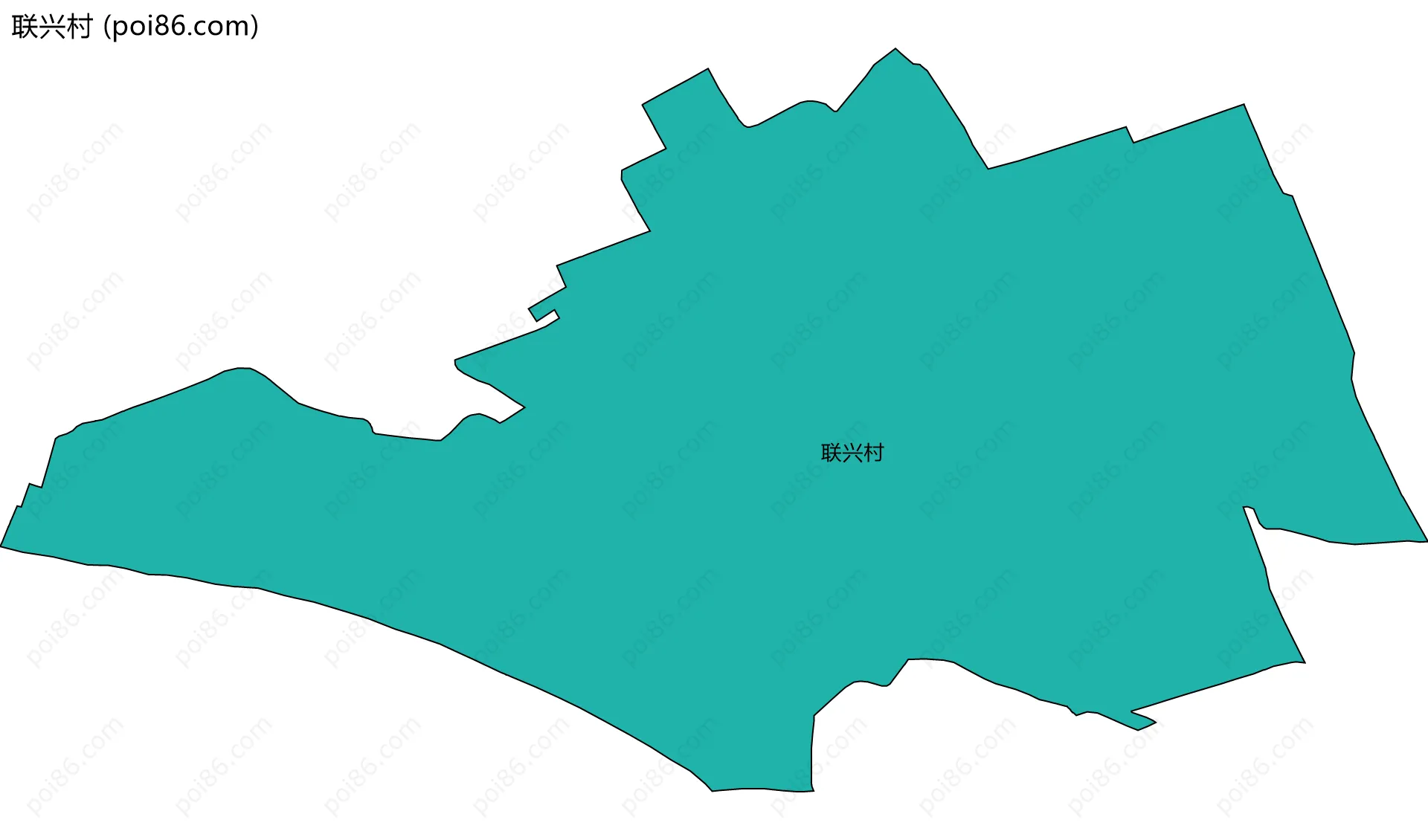 联兴村边界地图