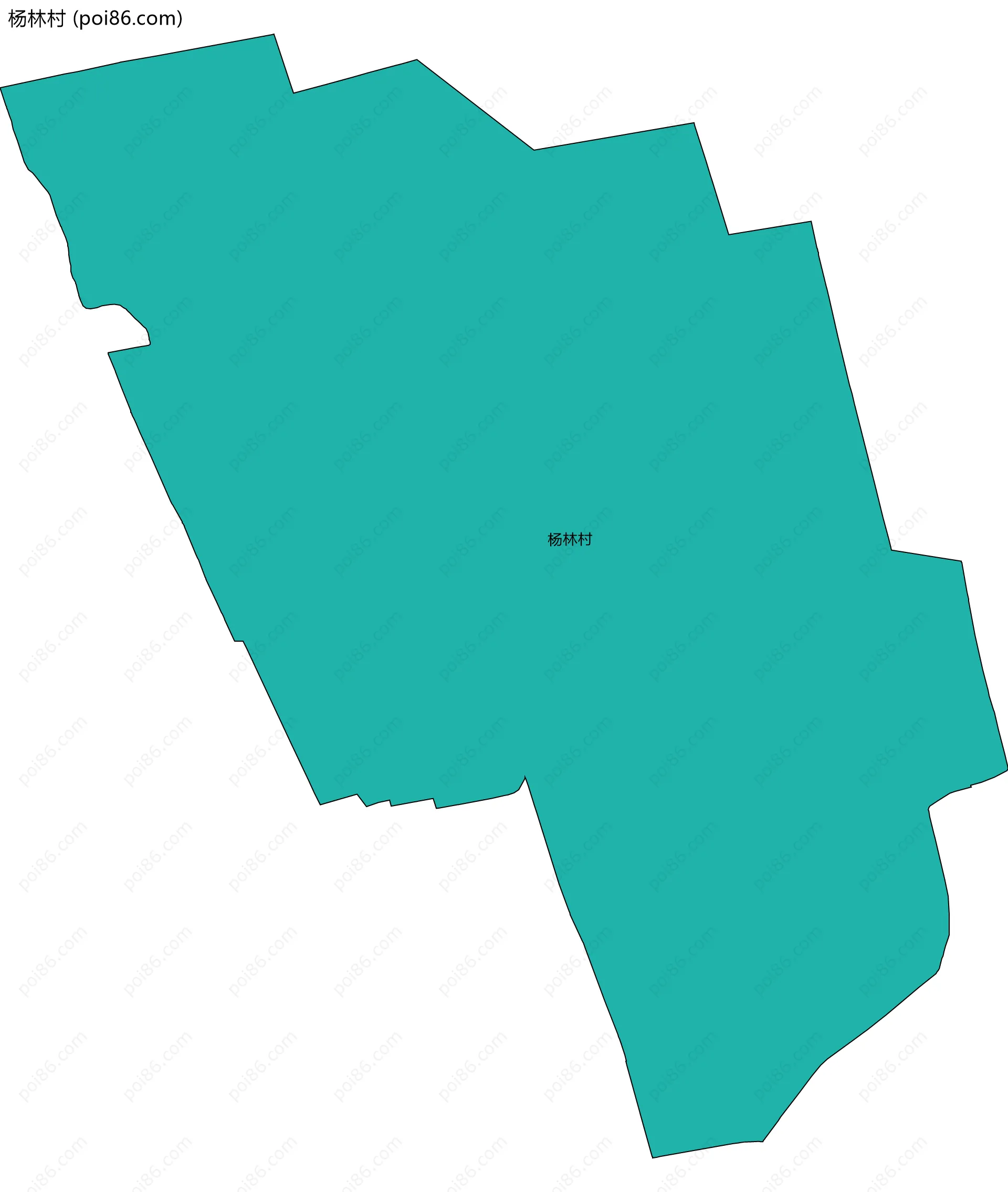 杨林村边界地图