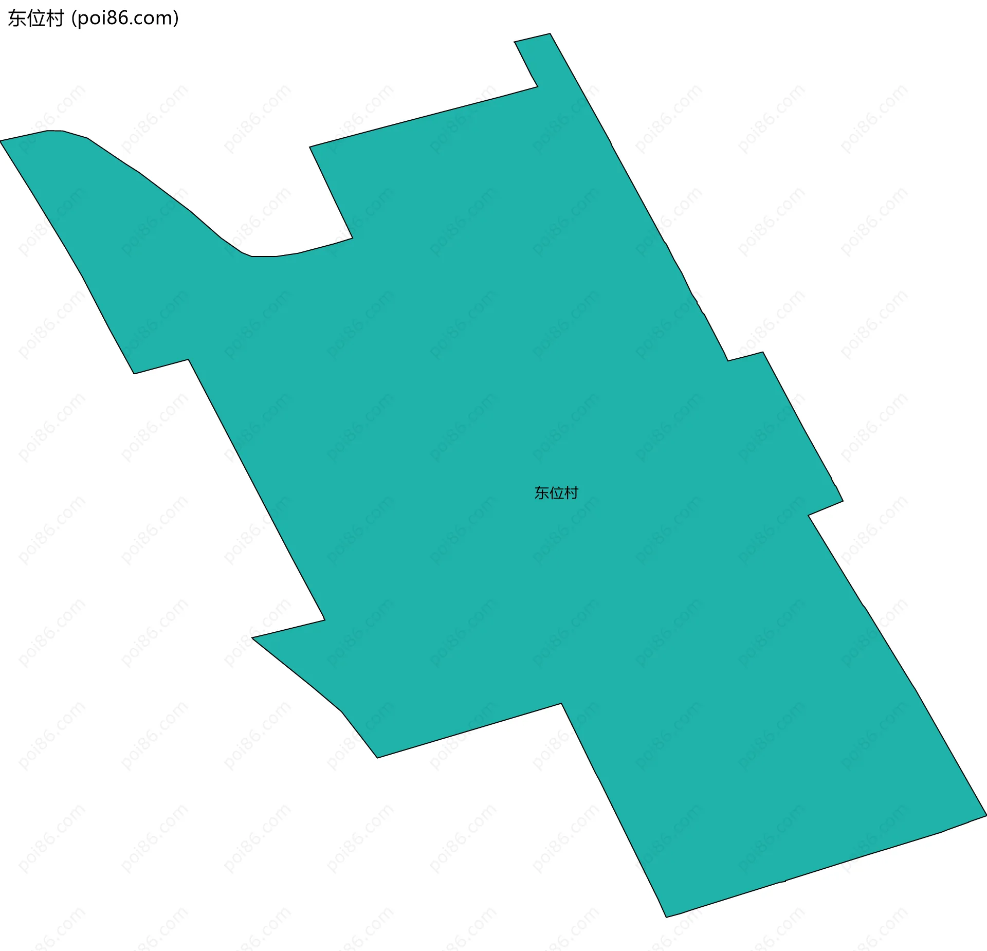 东位村边界地图