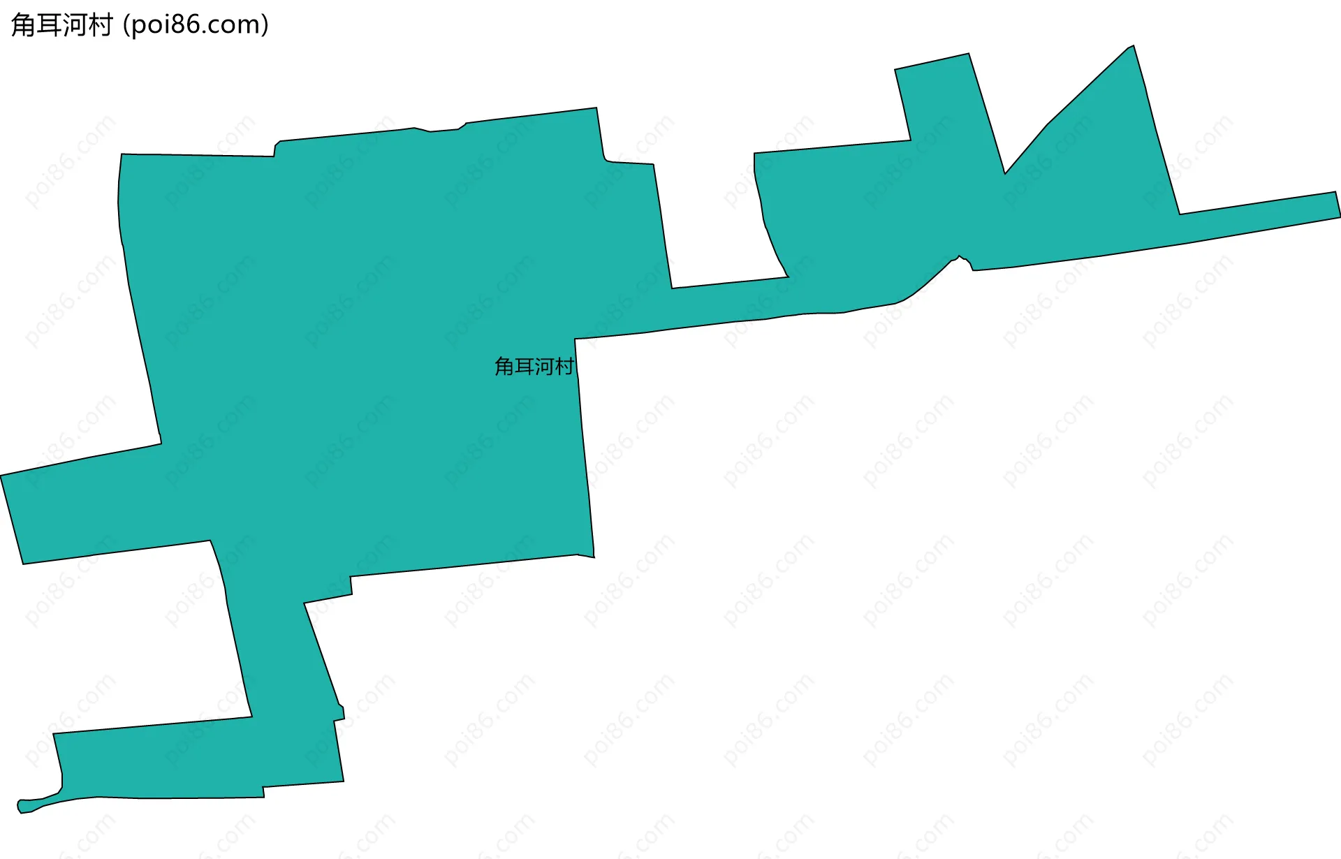 角耳河村边界地图