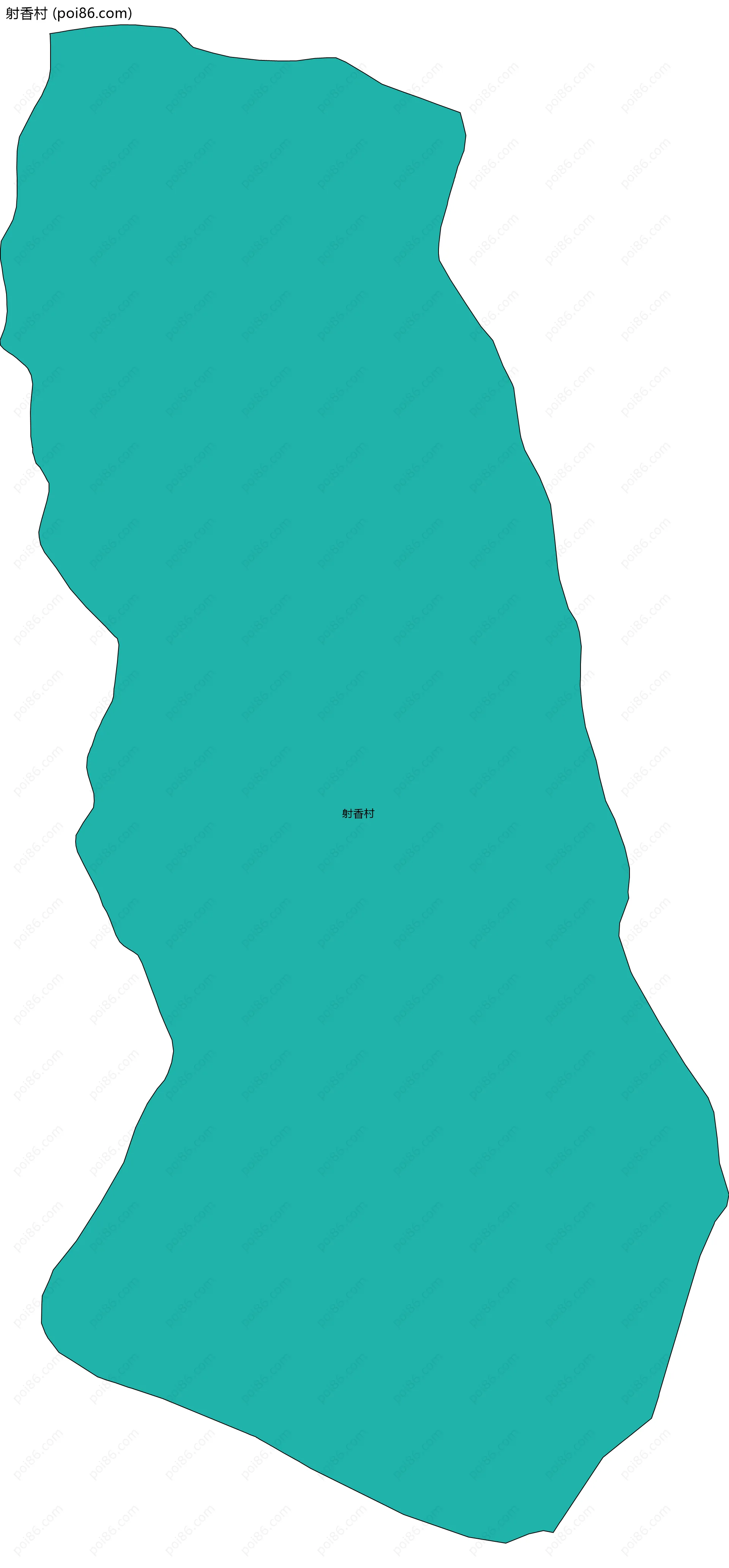 射香村边界地图