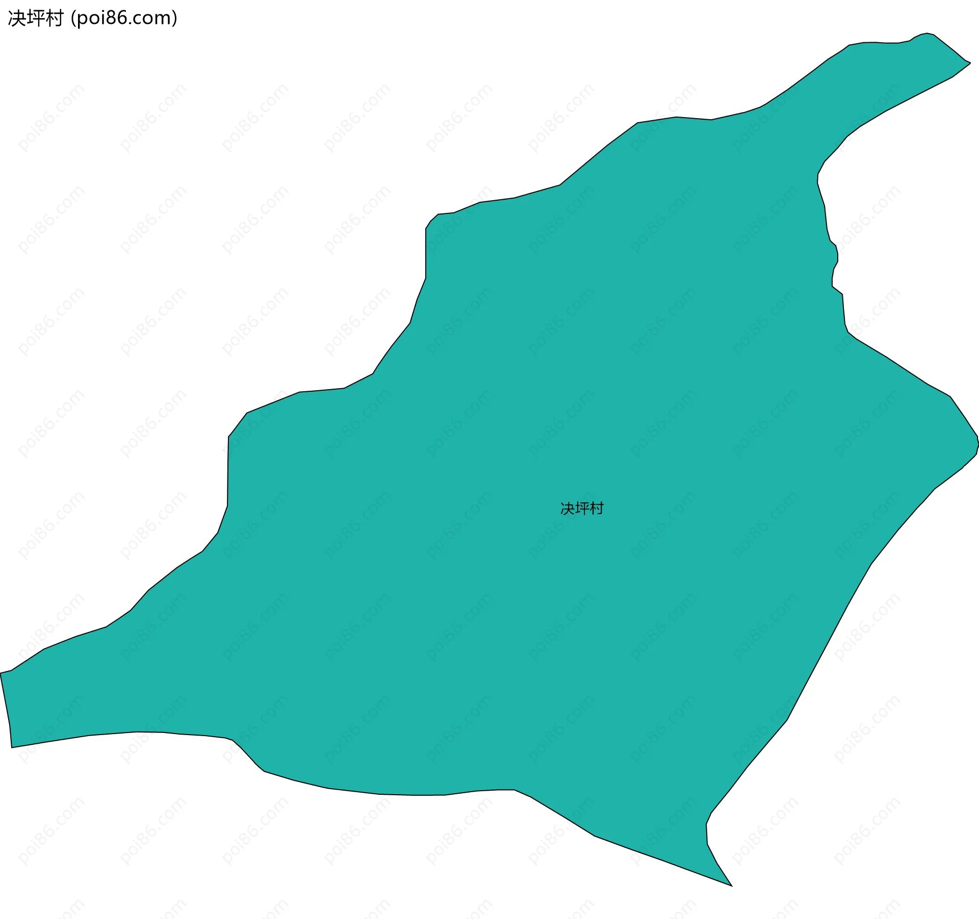 决坪村边界地图