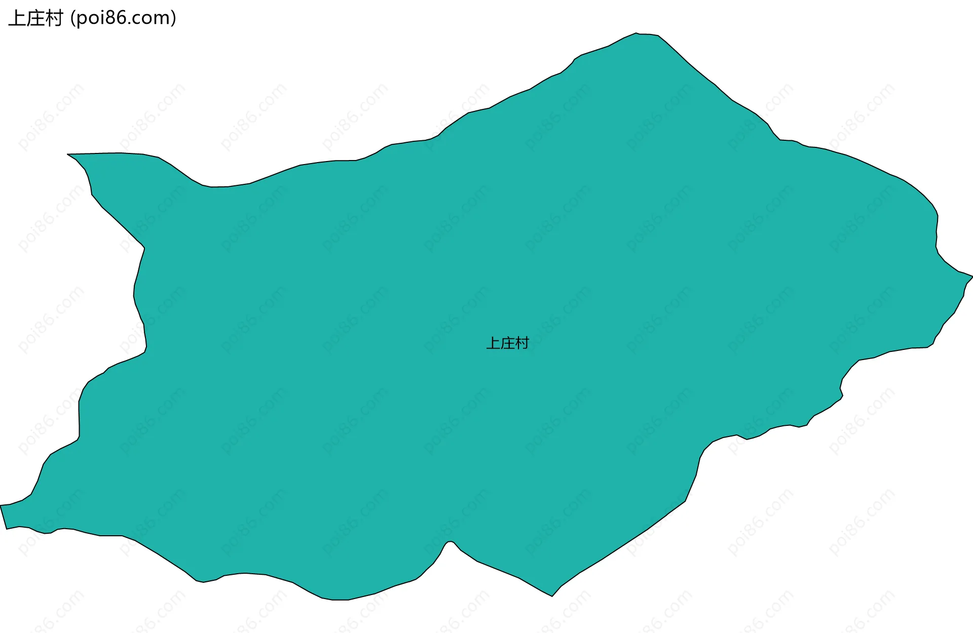 上庄村边界地图