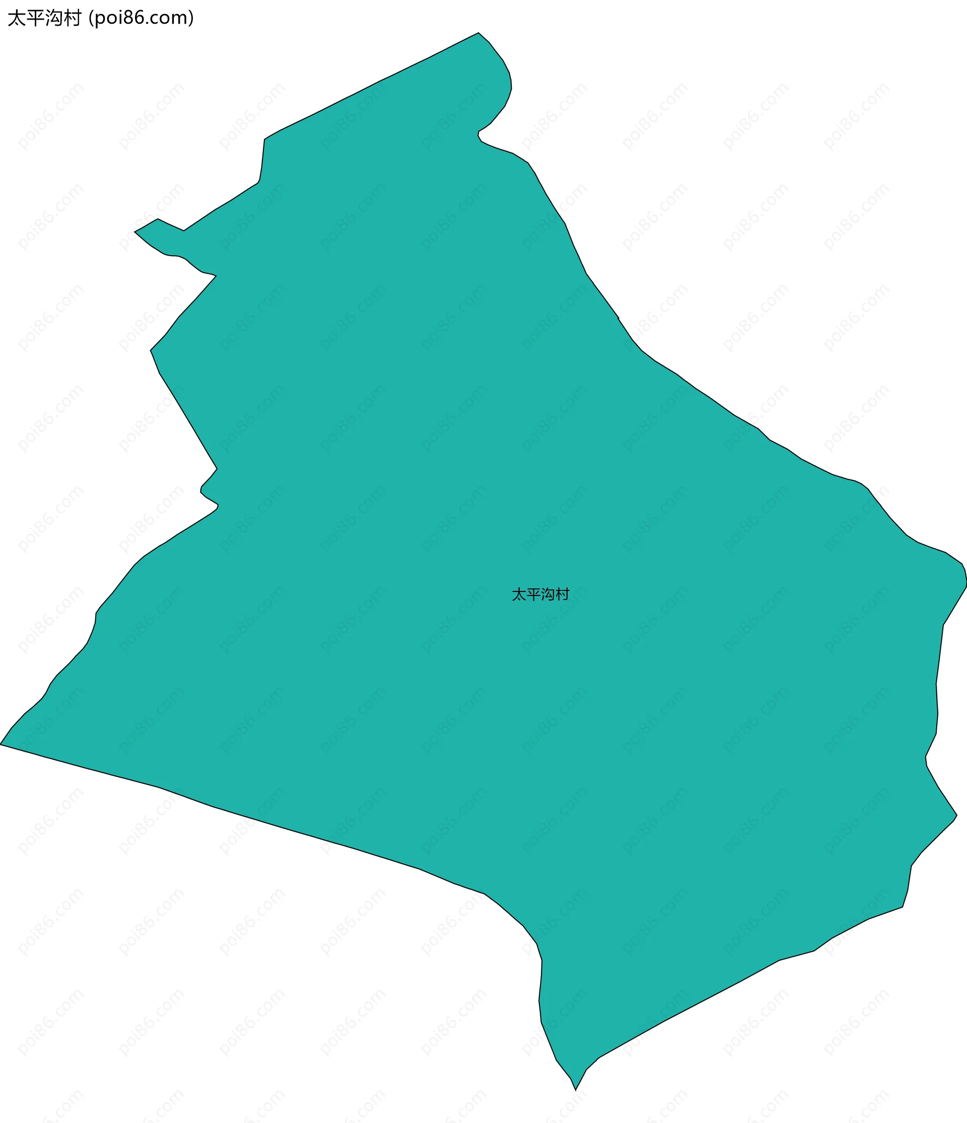 太平沟村边界地图