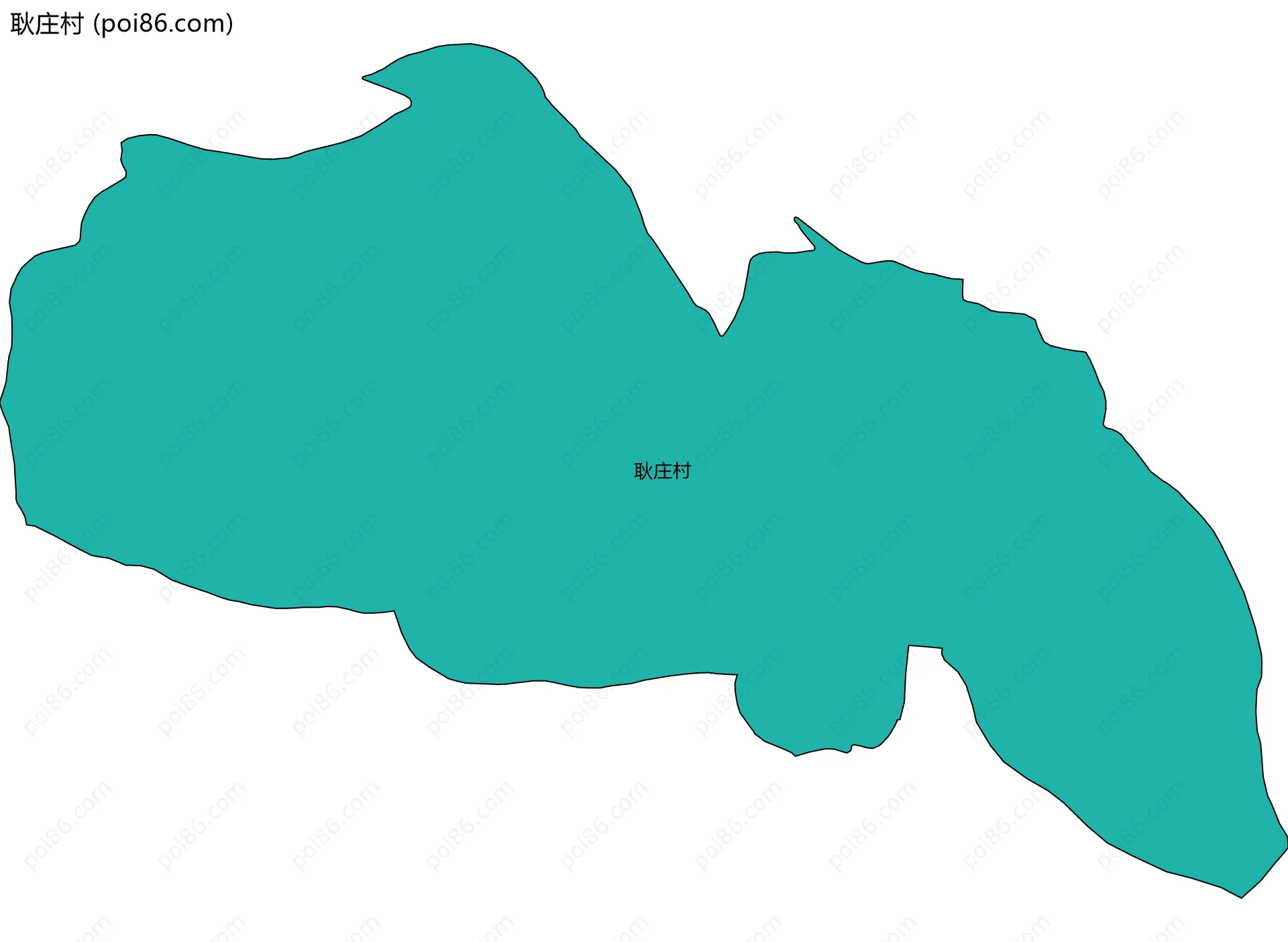 耿庄村边界地图