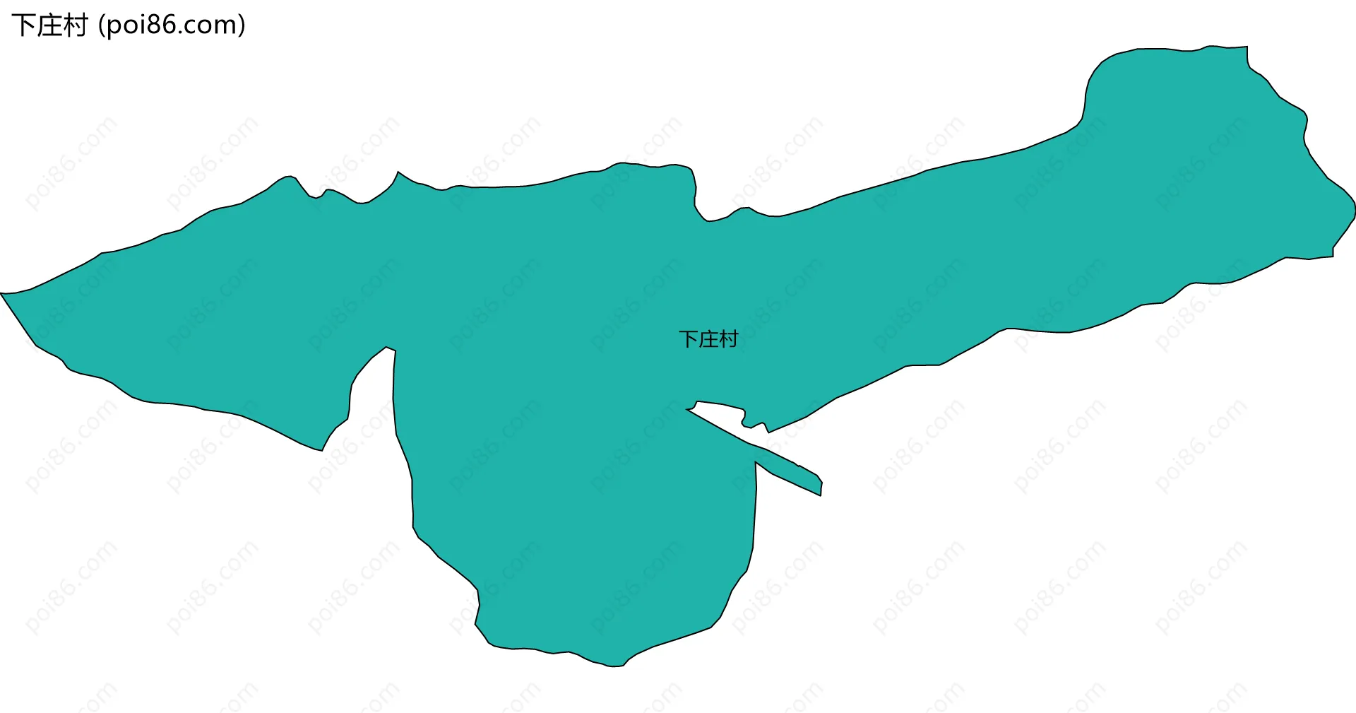 下庄村边界地图