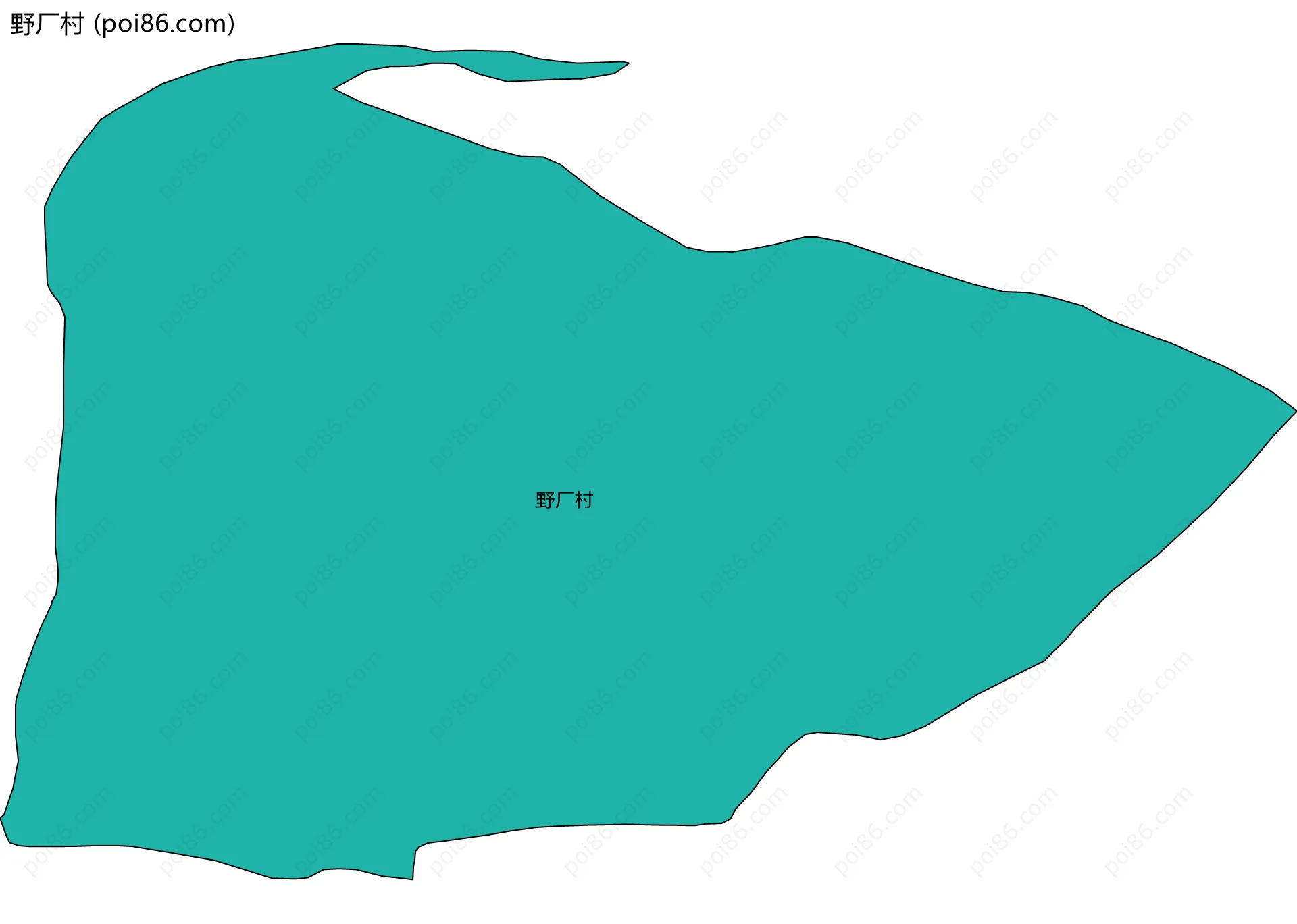 野厂村边界地图