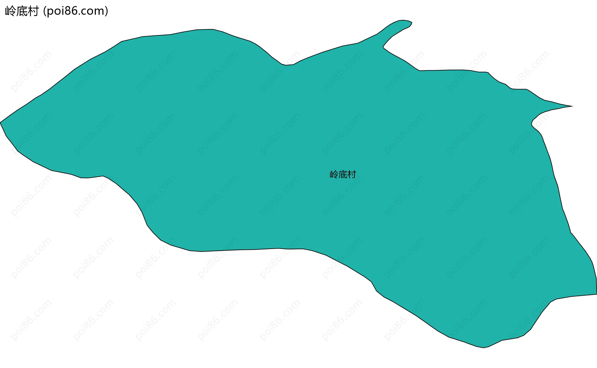岭底村边界地图