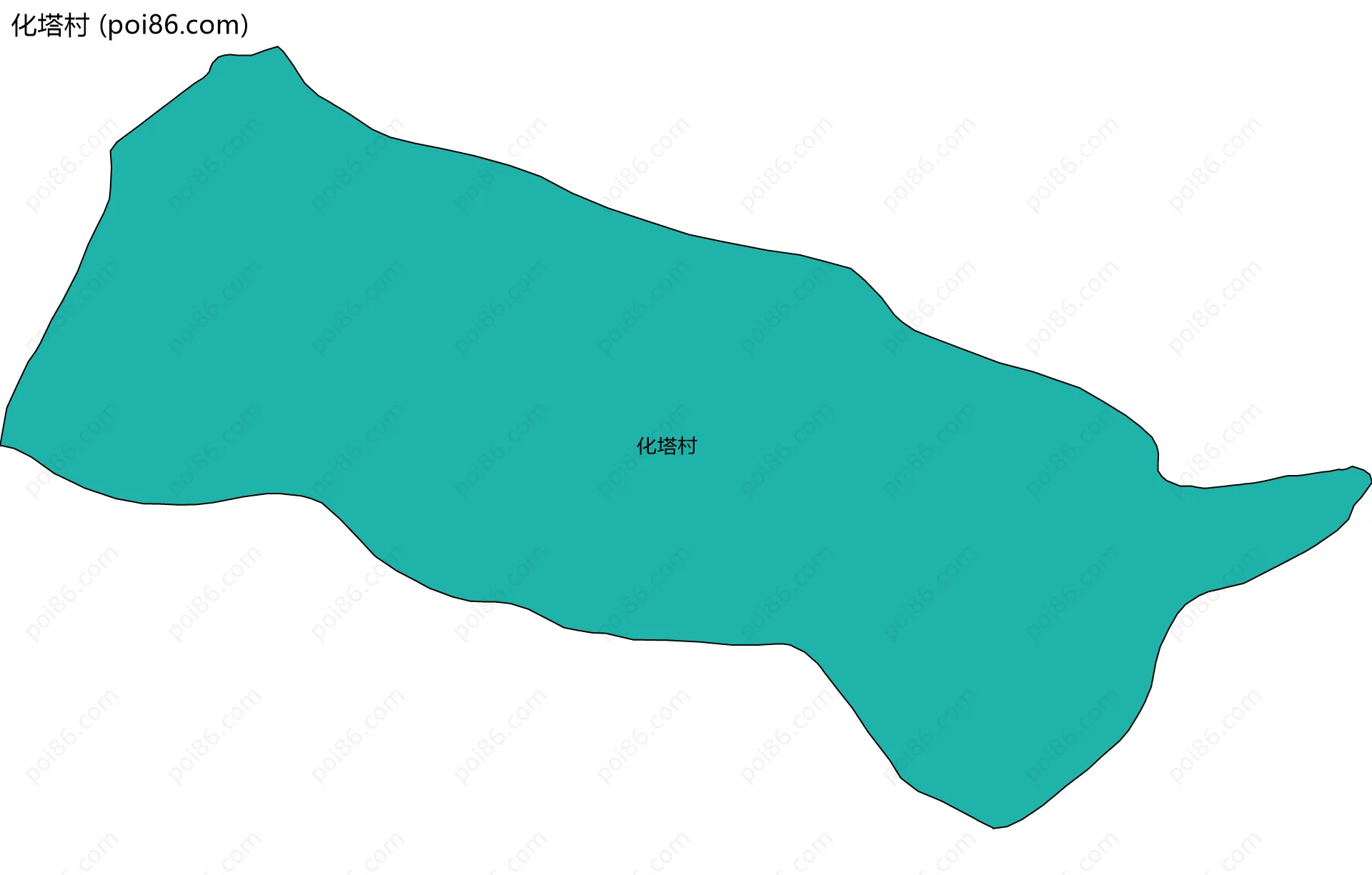 化塔村边界地图