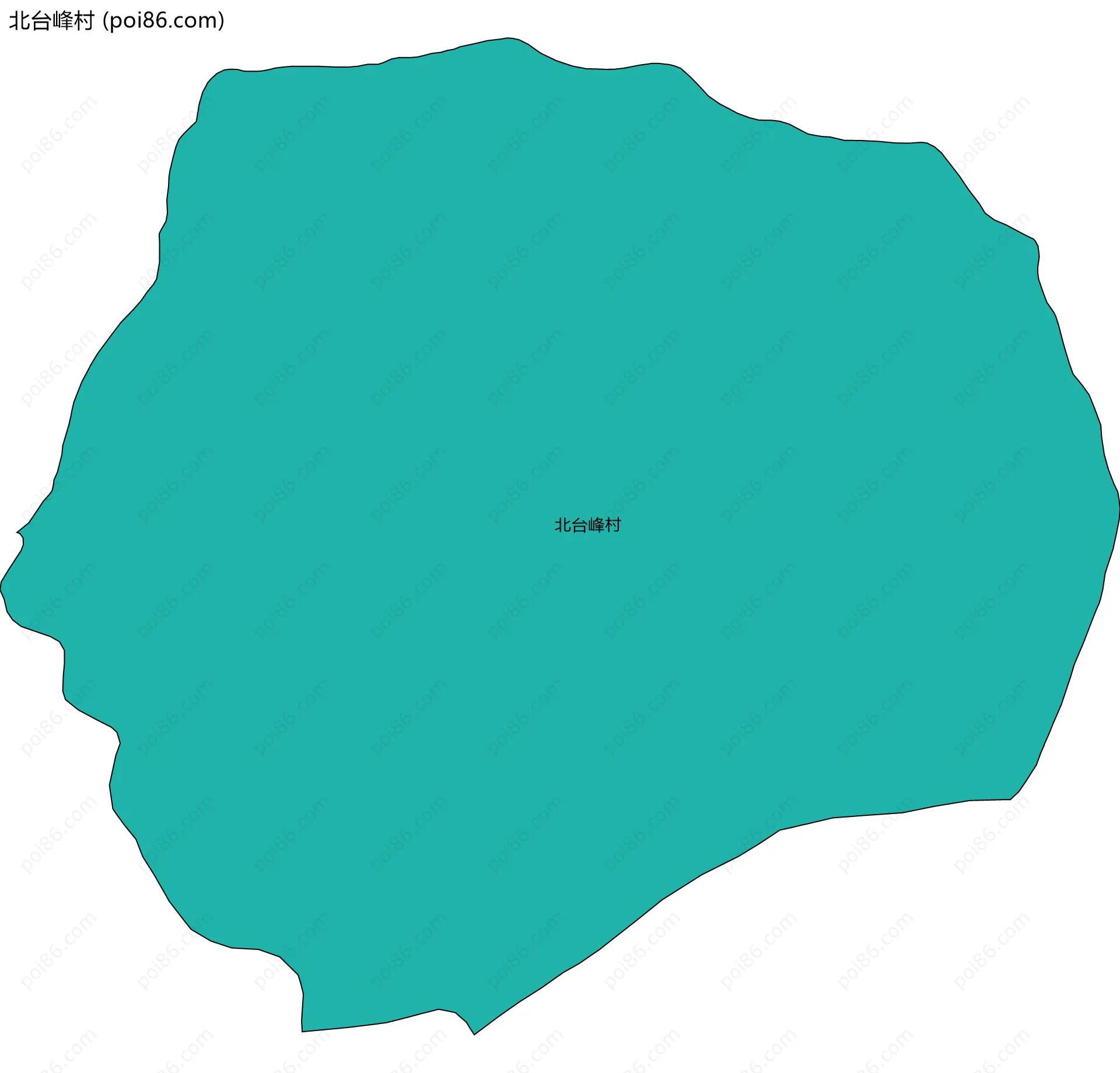 北台峰村边界地图