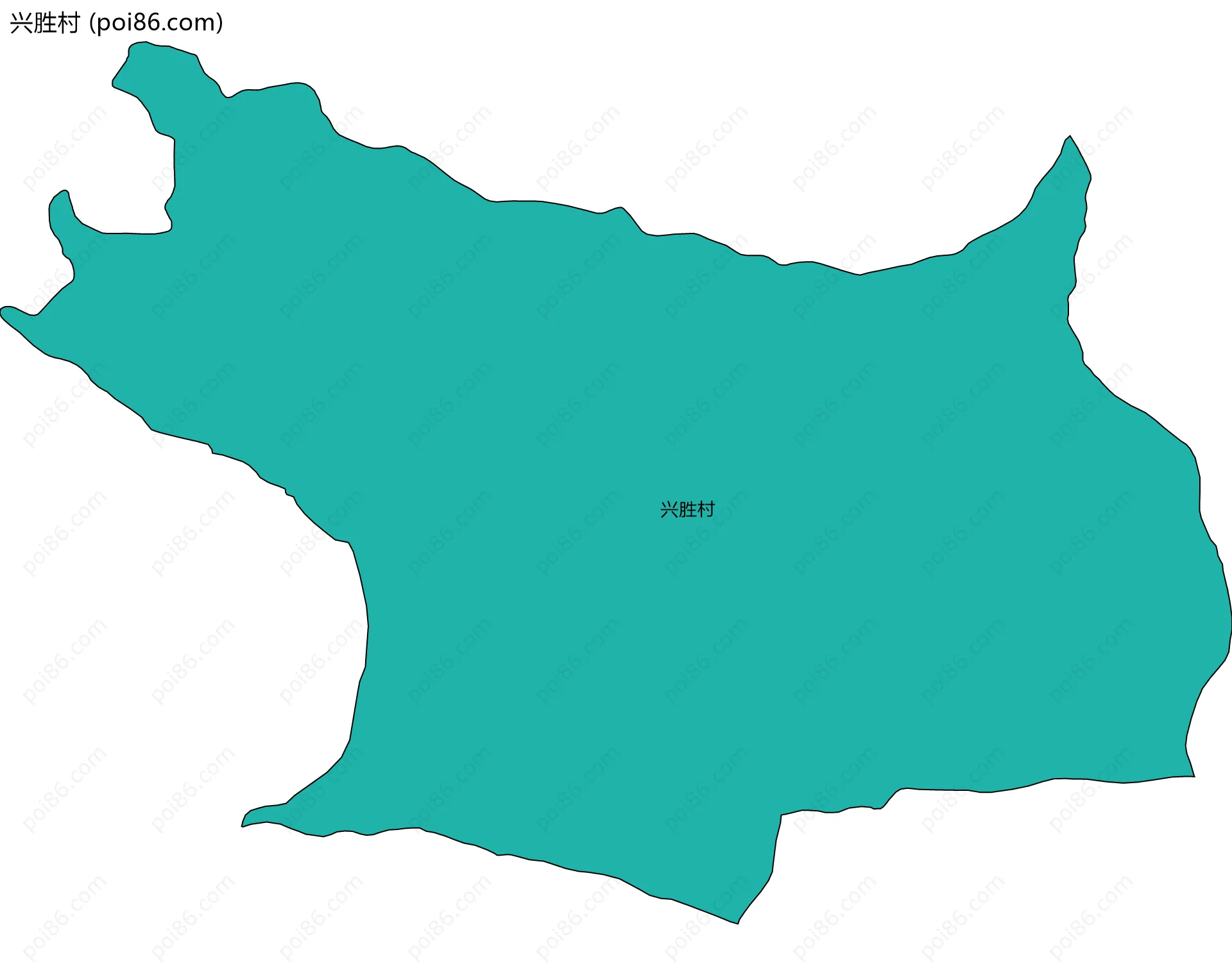 兴胜村边界地图