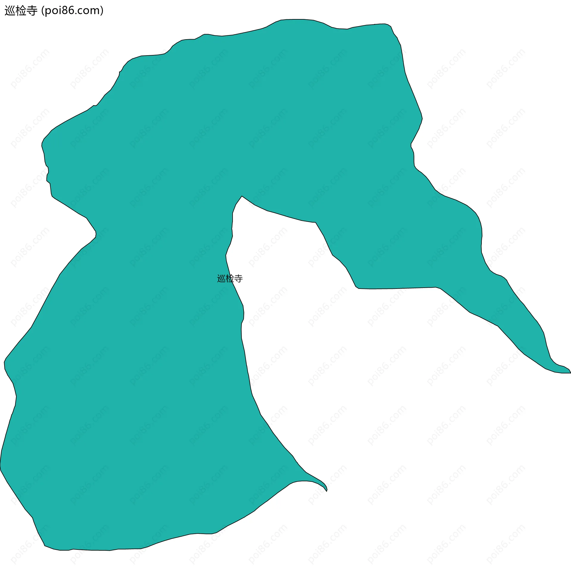 巡检寺边界地图