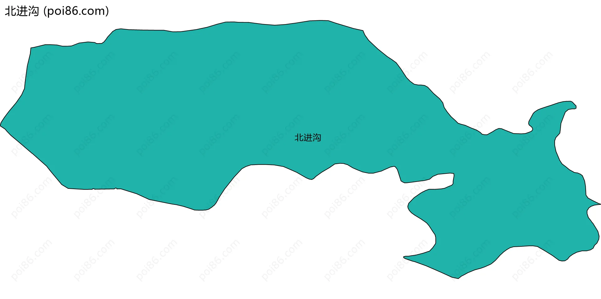 北进沟边界地图