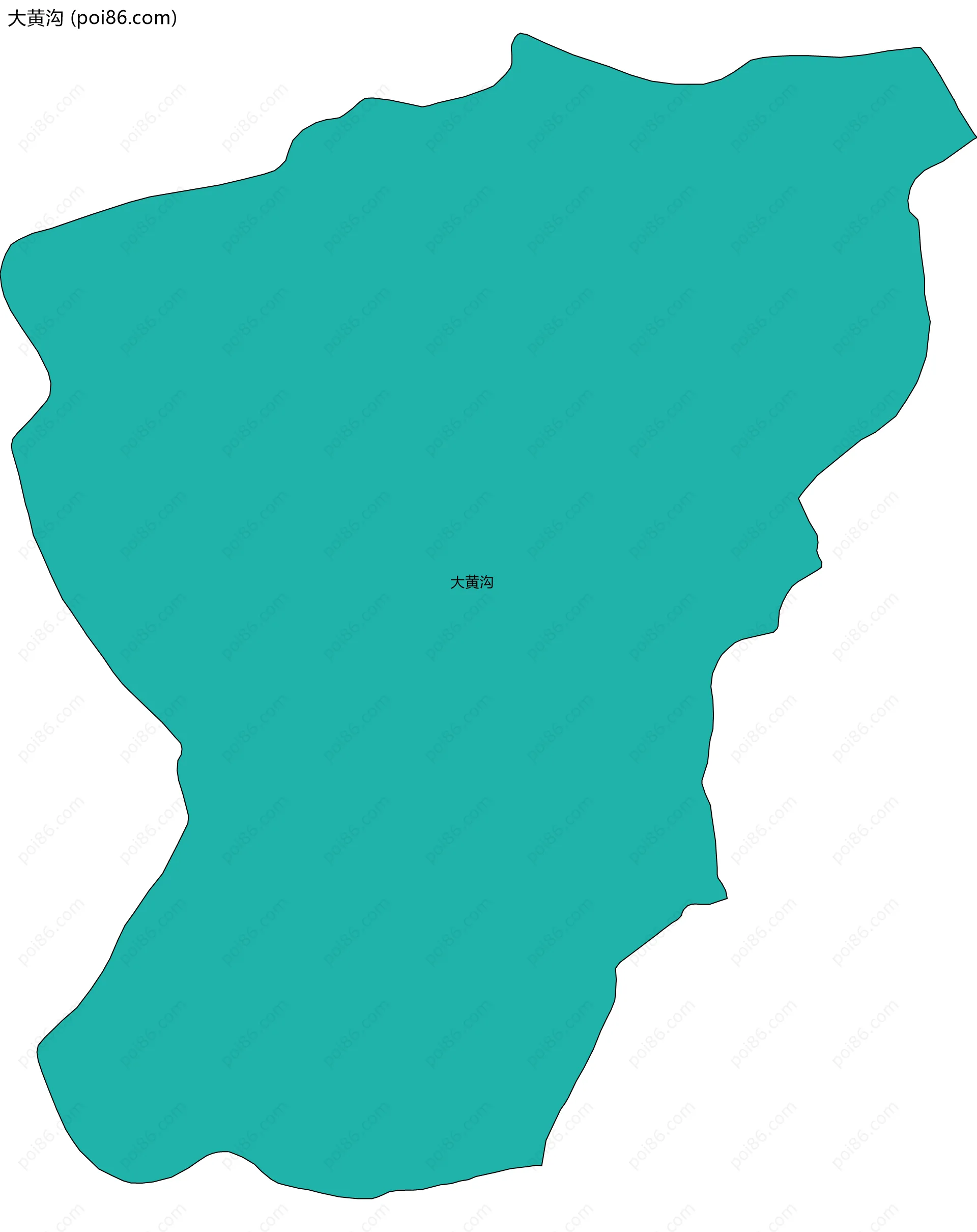 大黄沟边界地图