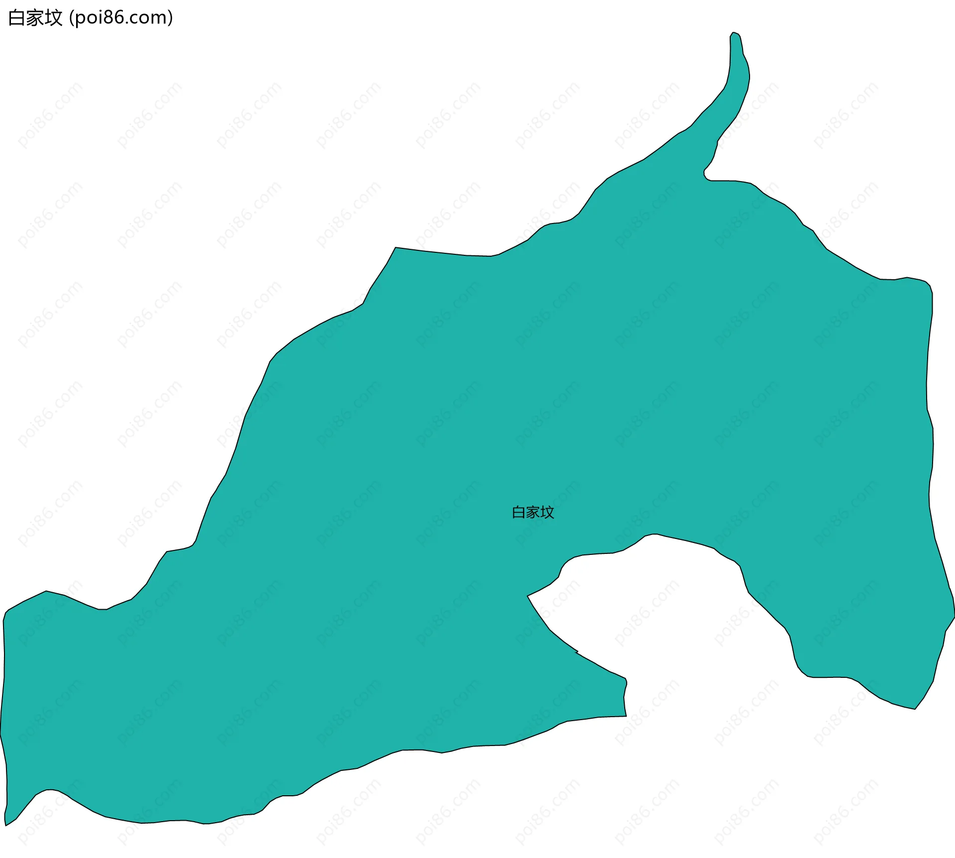 白家坟边界地图