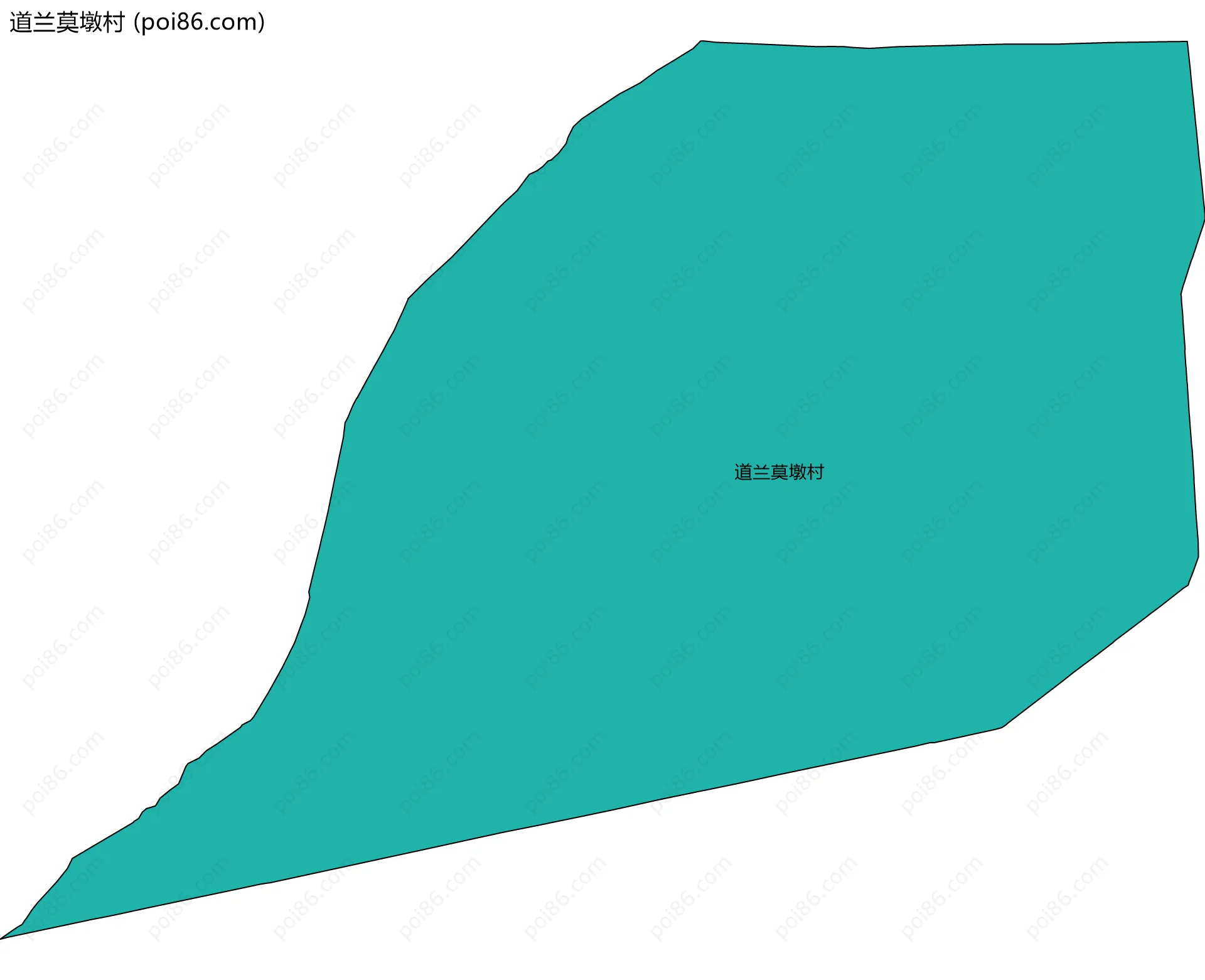 道兰莫墩村边界地图